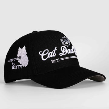 Cat Dad Club Establish Hat - 3D Embroidery