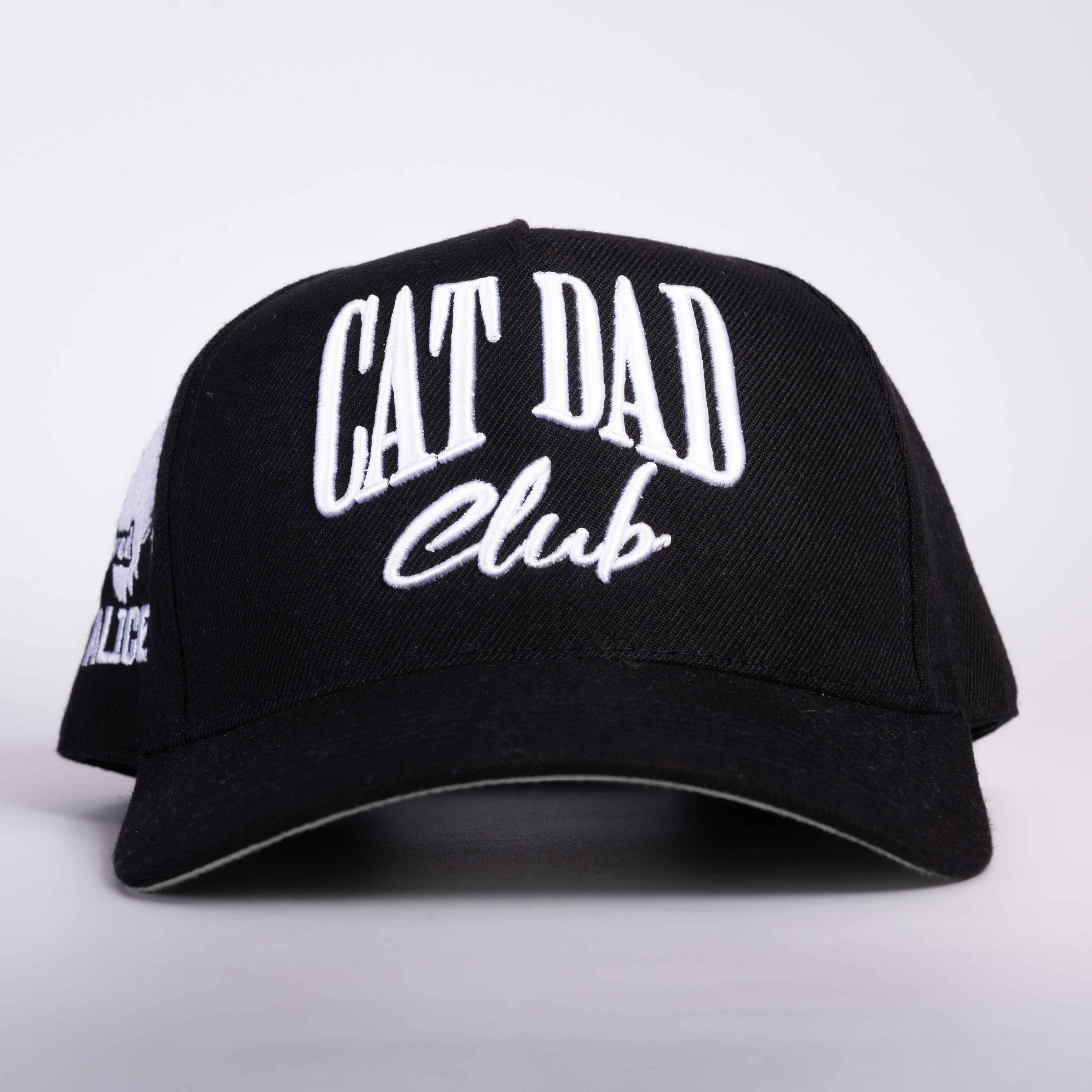 Cat Dad Club Hat 3D Embroidery