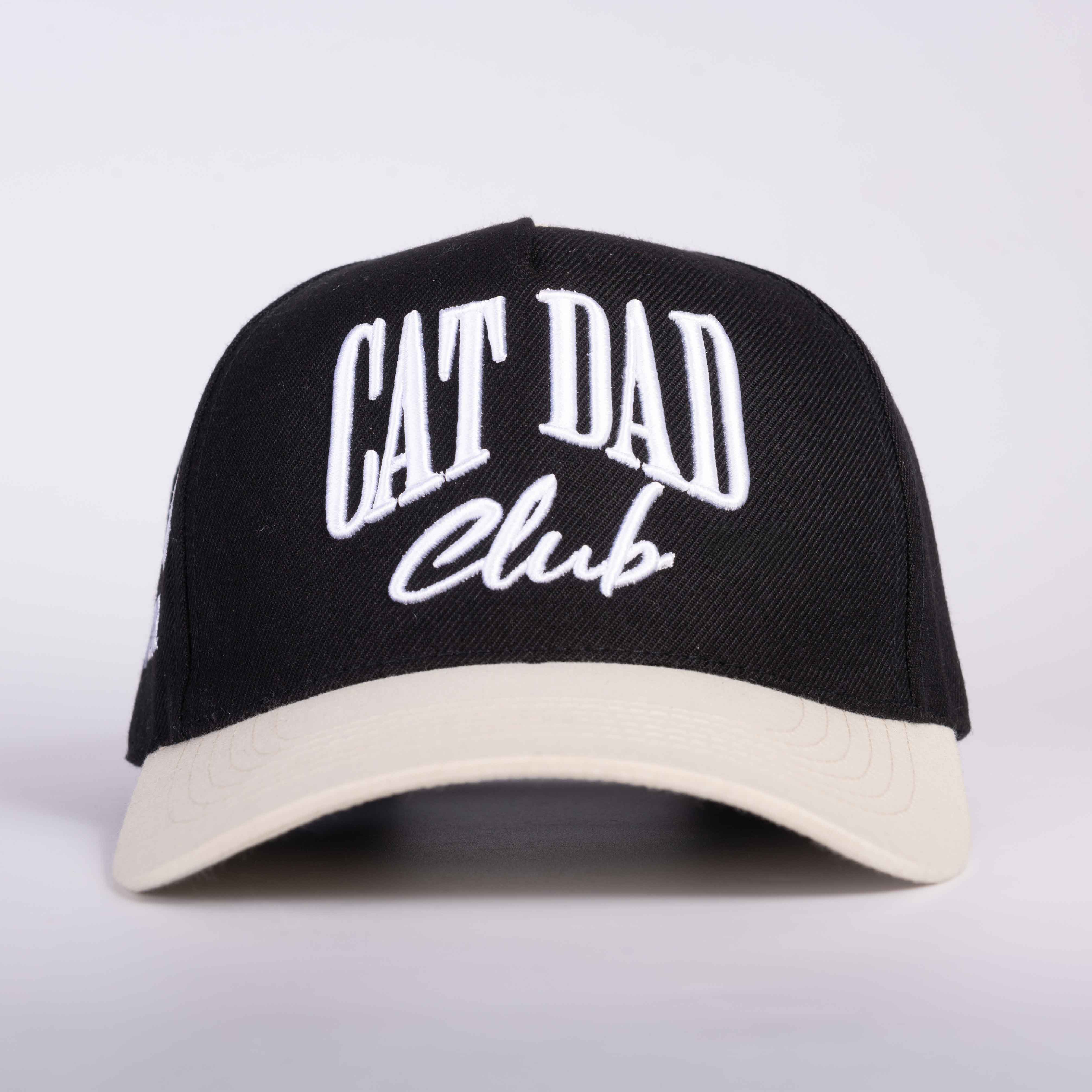 Cat Dad Club Hat 3D Embroidery