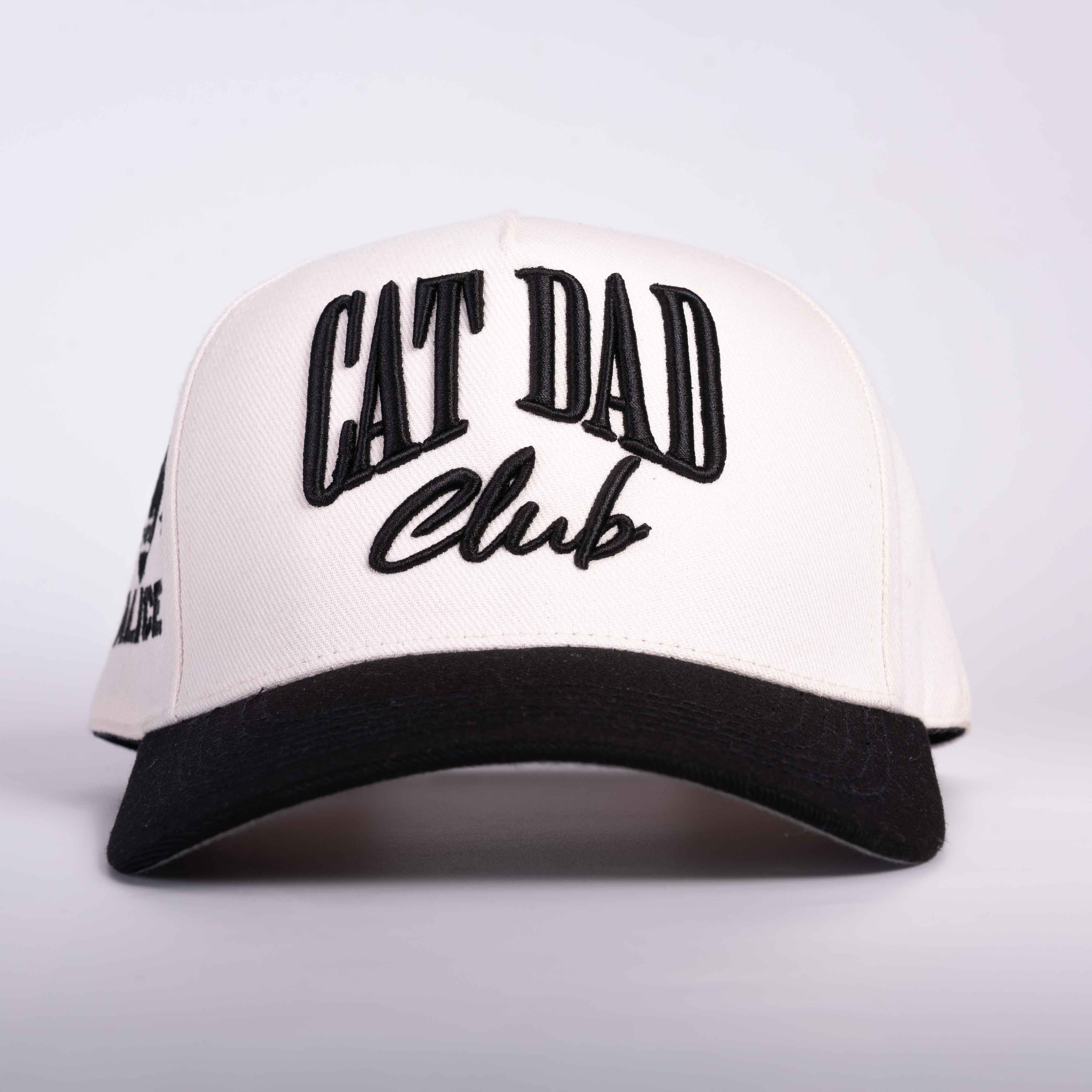 Cat Dad Club Hat 3D Embroidery