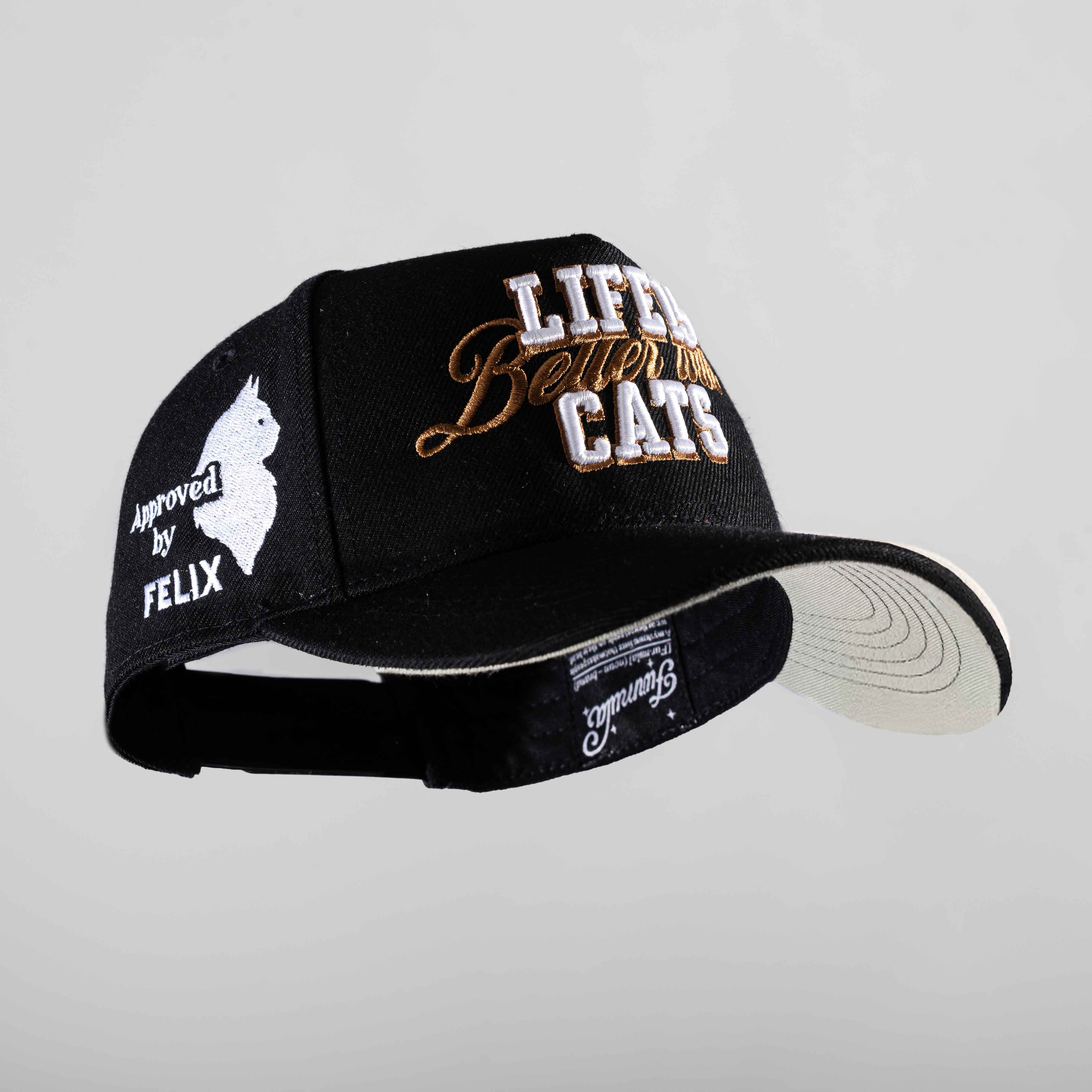 Life Is Better with Cats Hat - 3D Embroidery