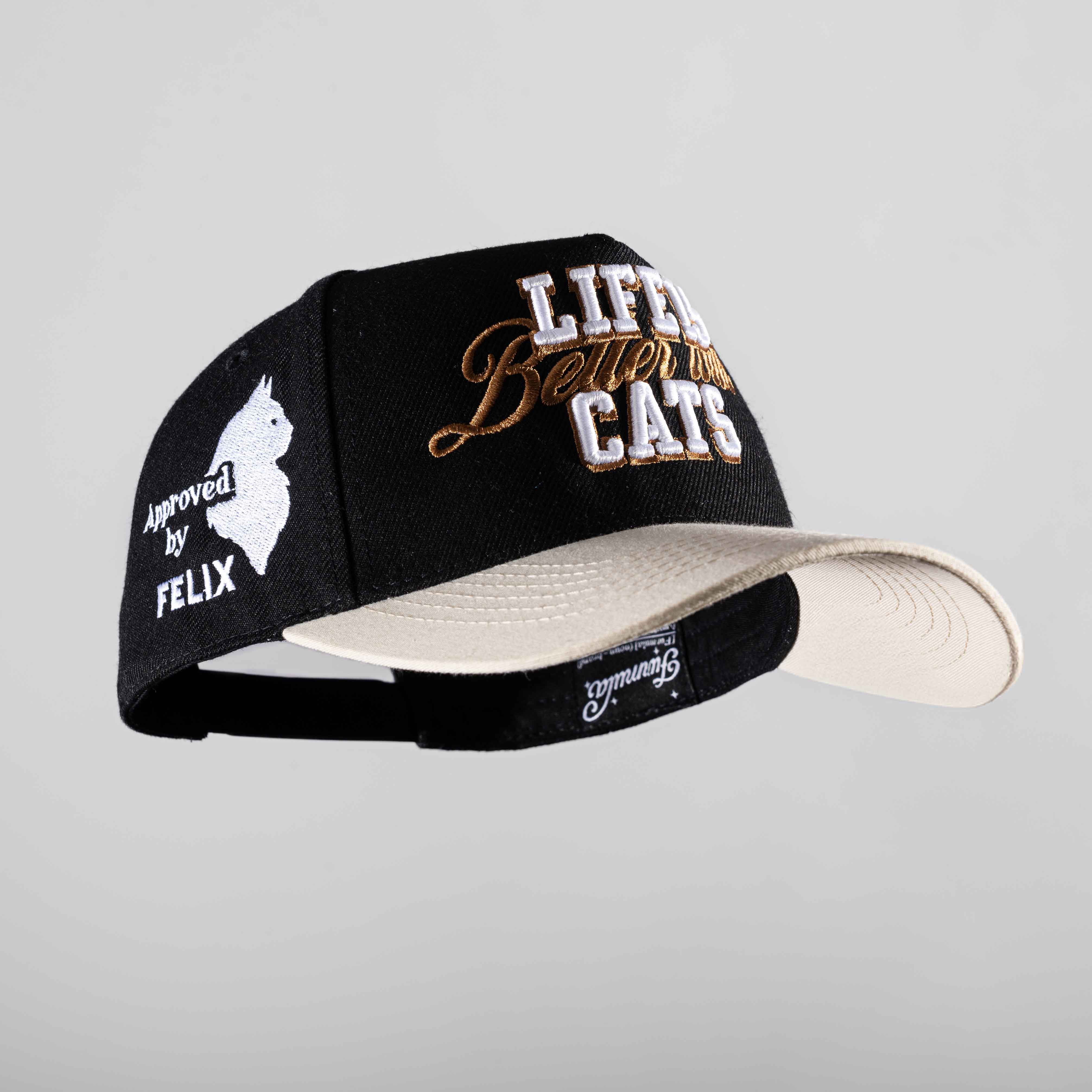 Life Is Better with Cats Hat - 3D Embroidery