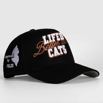 Life Is Better with Cats Hat - 3D Embroidery
