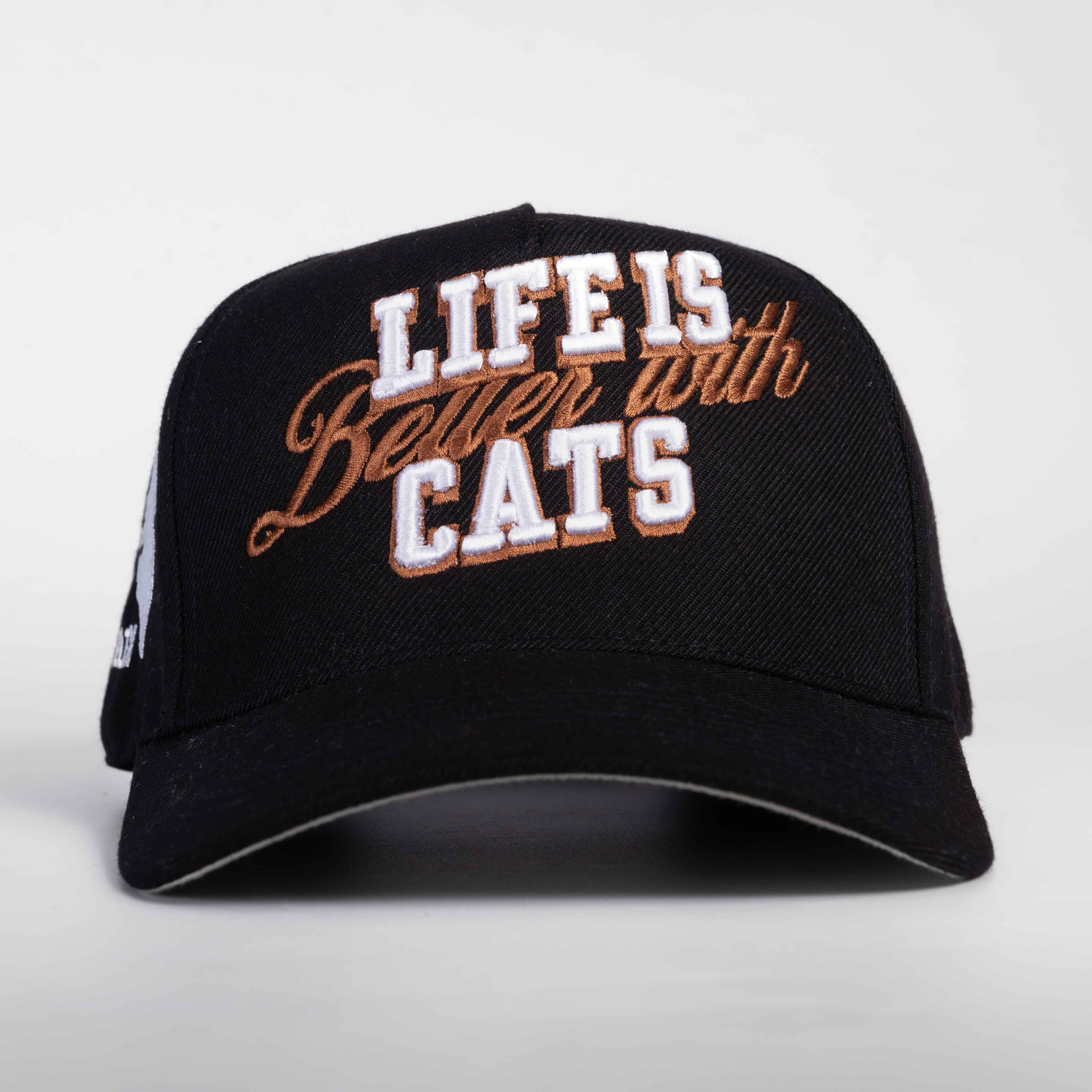 Life Is Better with Cats Hat - 3D Embroidery