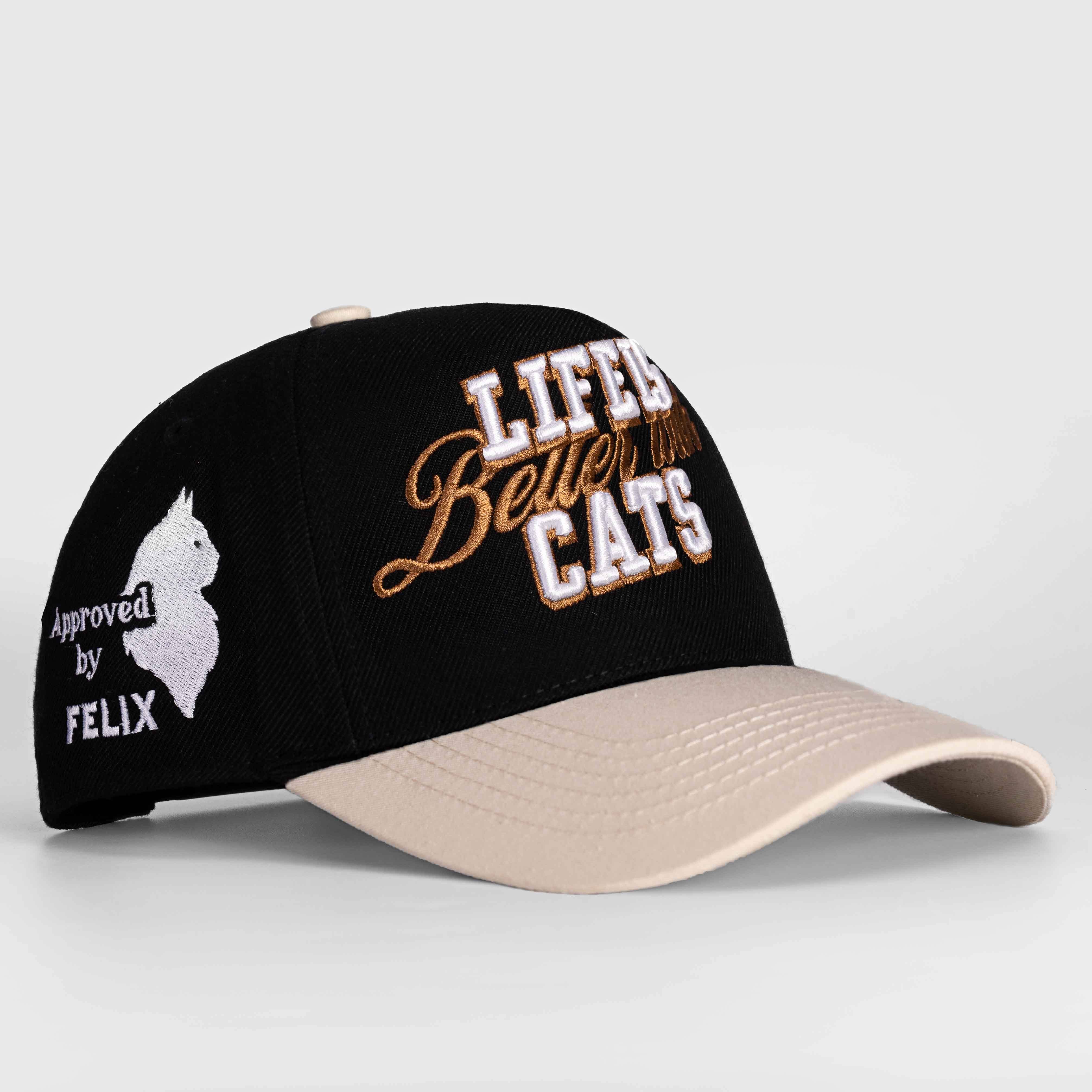 Life Is Better with Cats Hat - 3D Embroidery