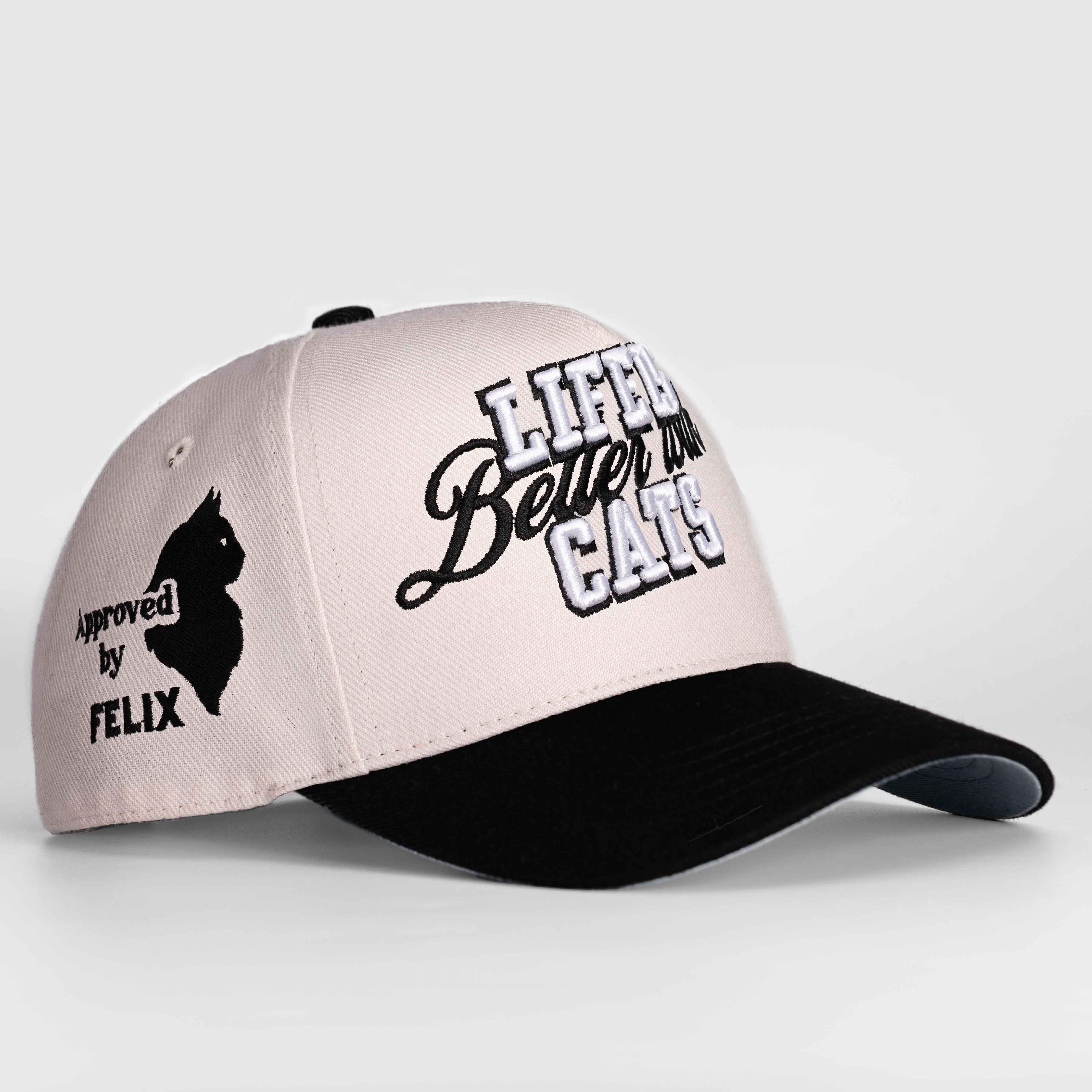 Life Is Better with Cats Hat - 3D Embroidery