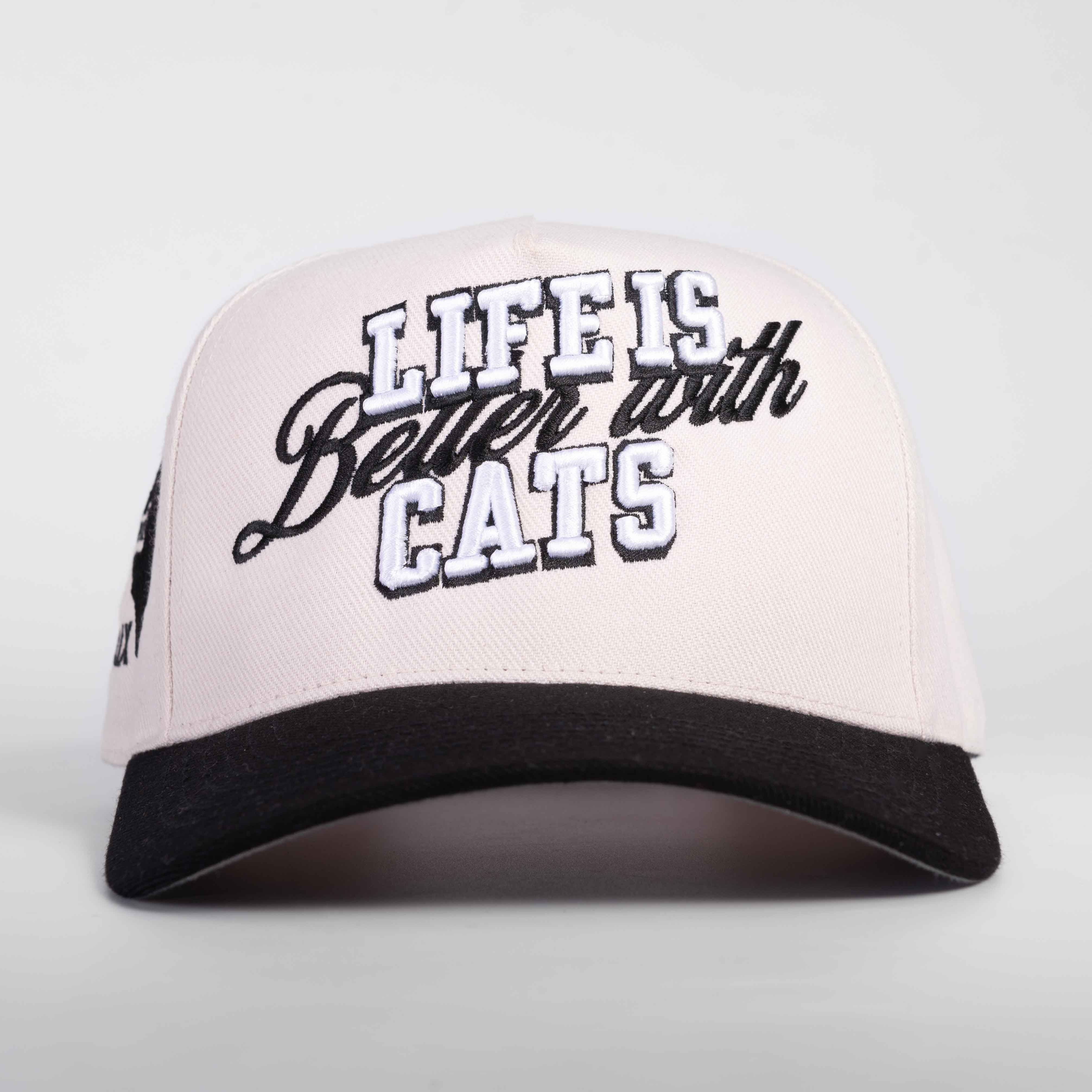 Life Is Better with Cats Hat - 3D Embroidery