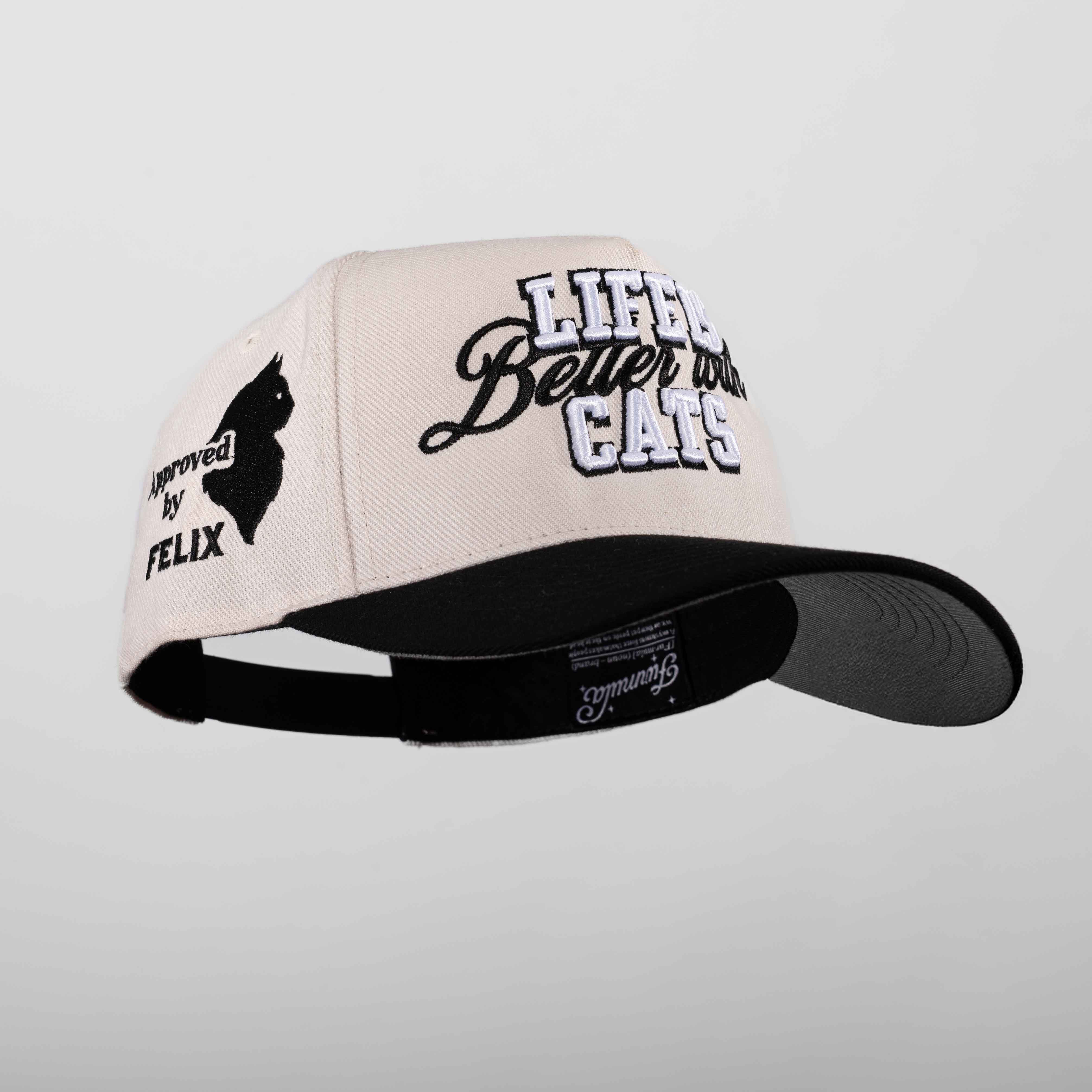 Life Is Better with Cats Hat - 3D Embroidery
