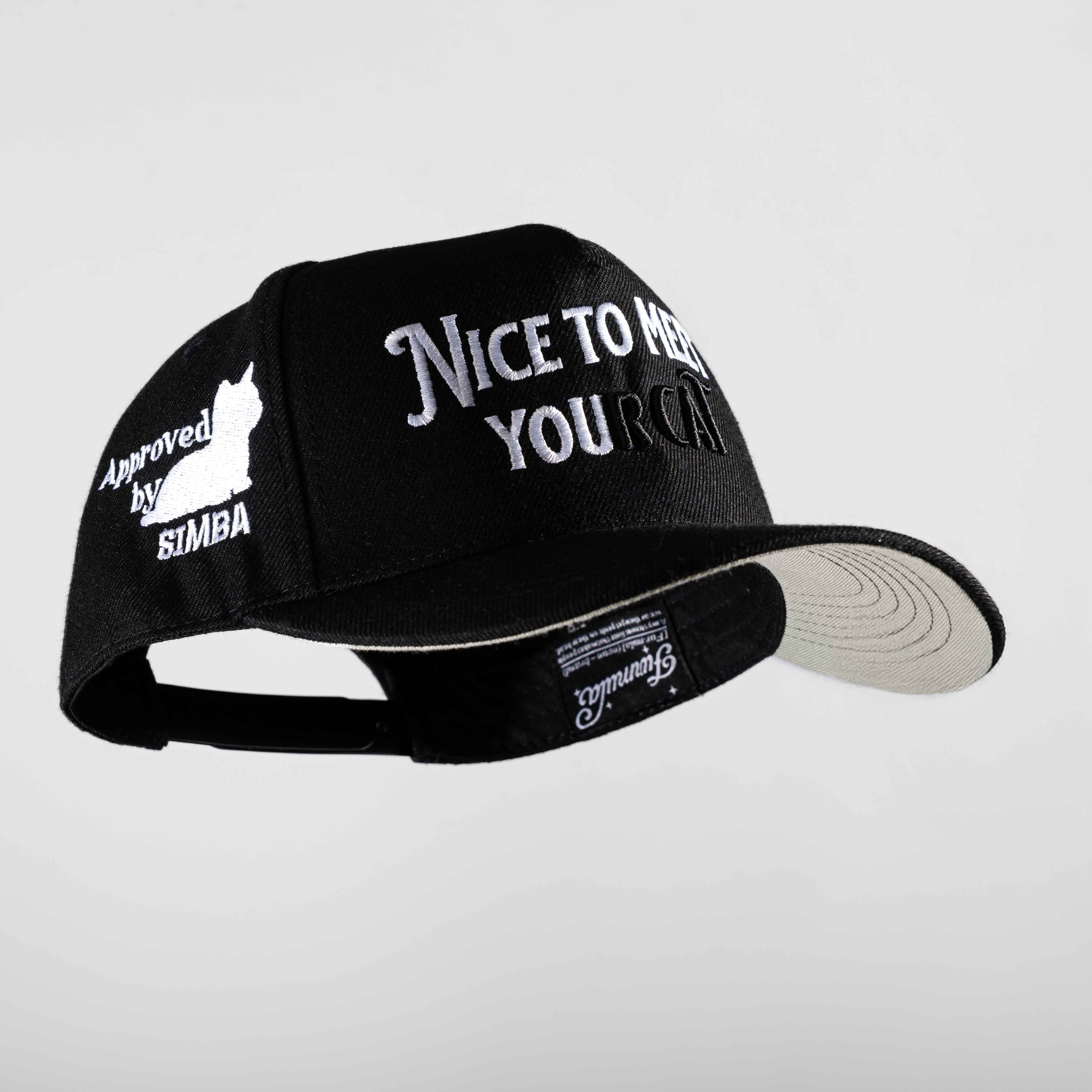 Nice to Meet Your Cat Hat - 3D Embroidery