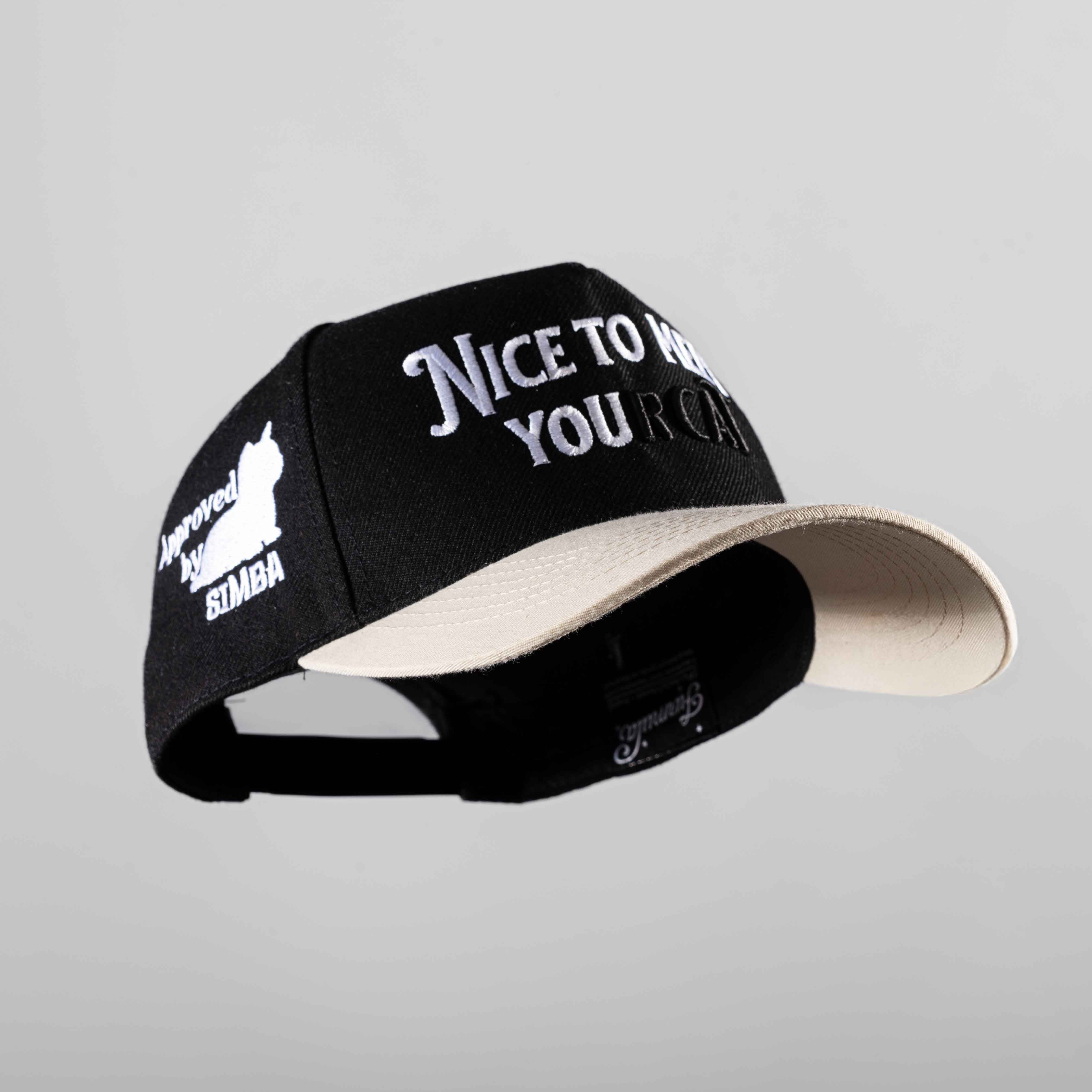 Nice to Meet Your Cat Hat - 3D Embroidery