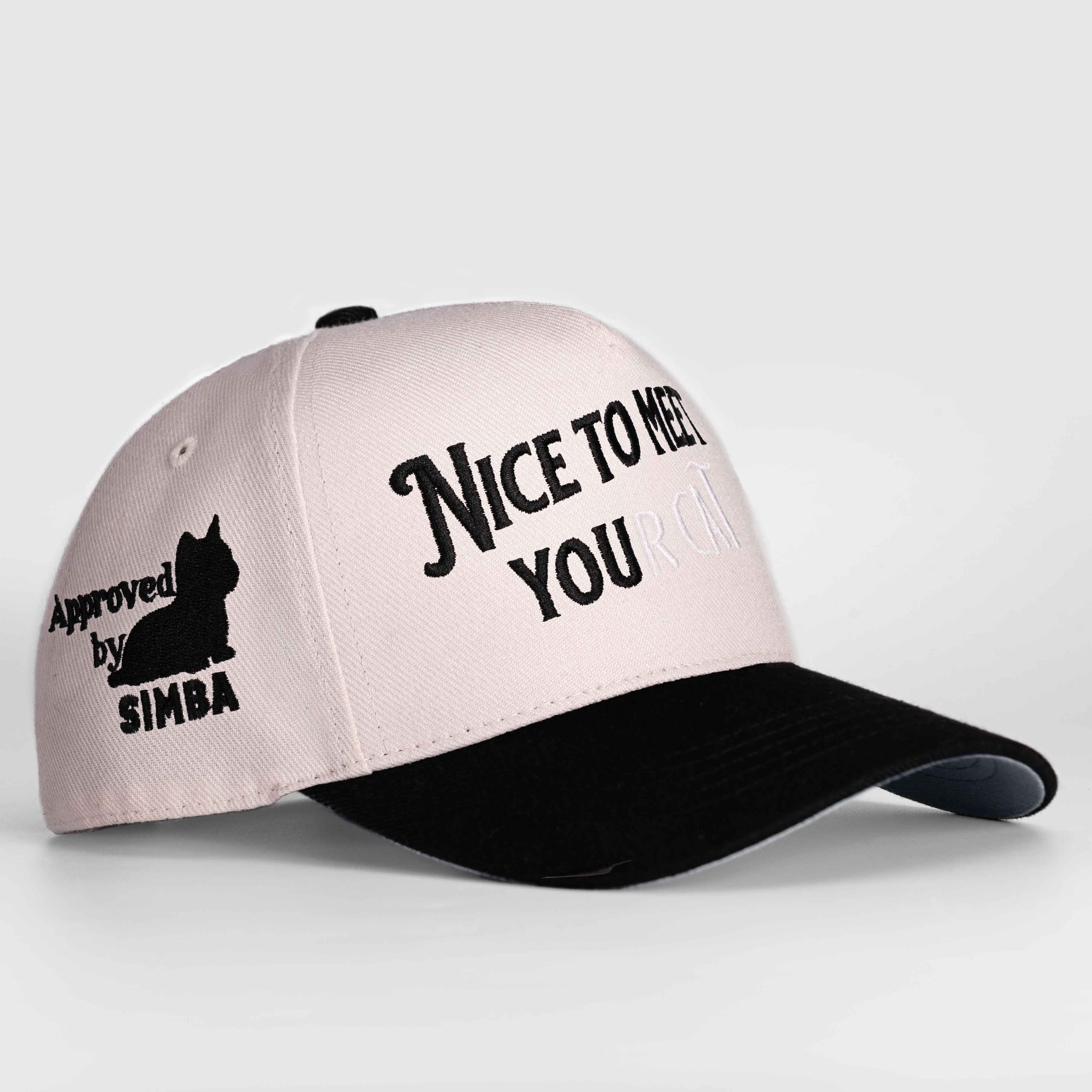 Nice to Meet Your Cat Hat - 3D Embroidery