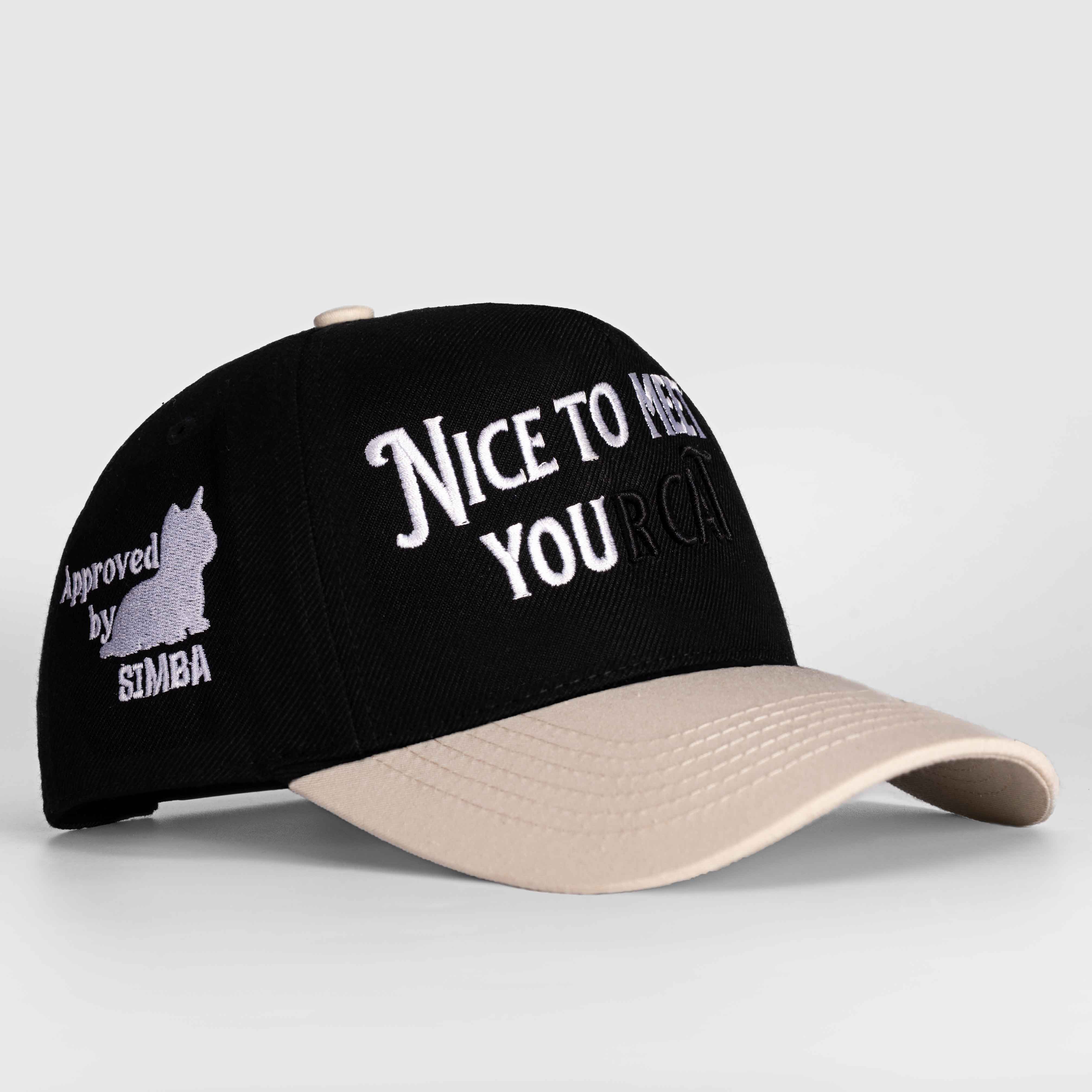 Nice to Meet Your Cat Hat - 3D Embroidery