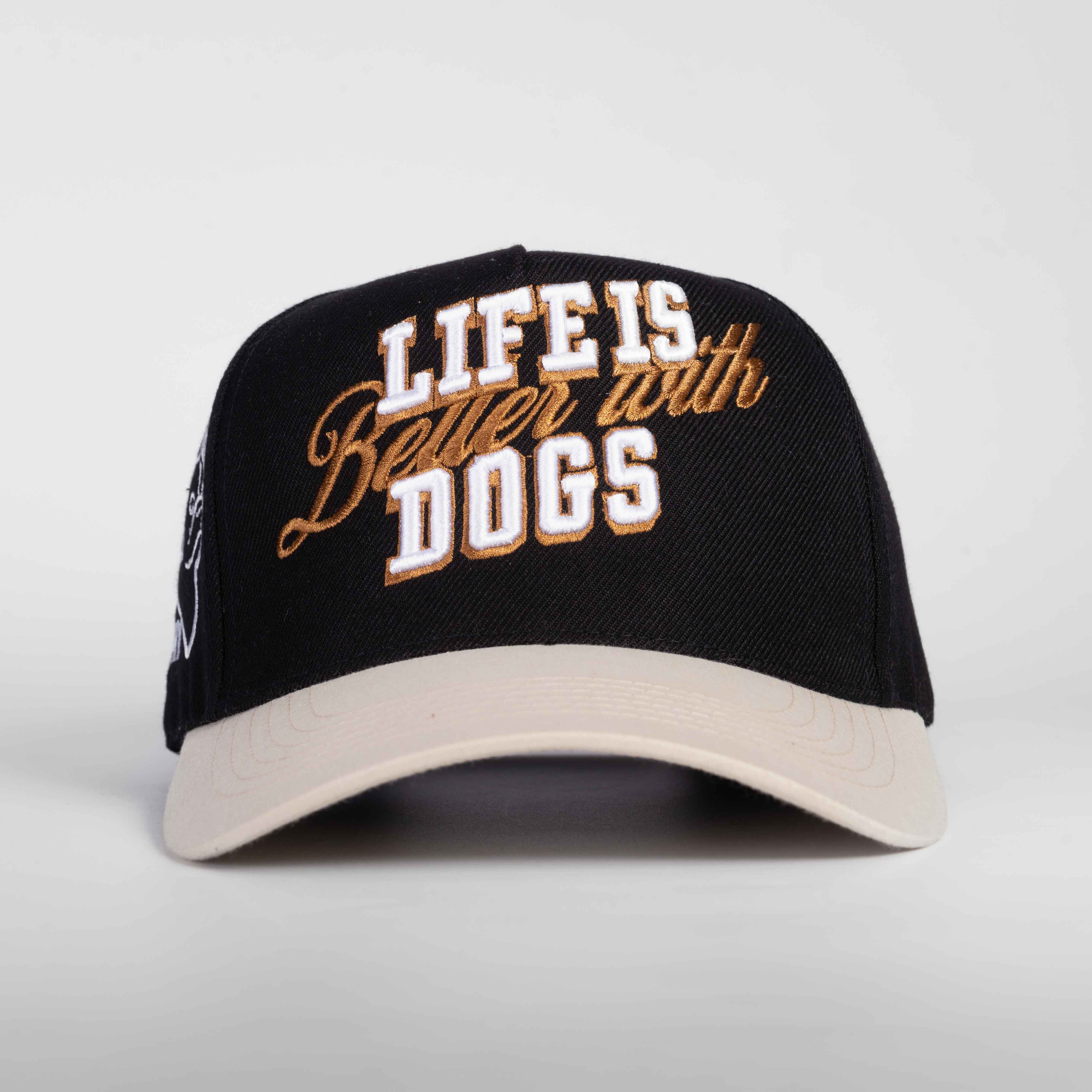 Life Is Better with Dogs Hat - 3D Embroidery