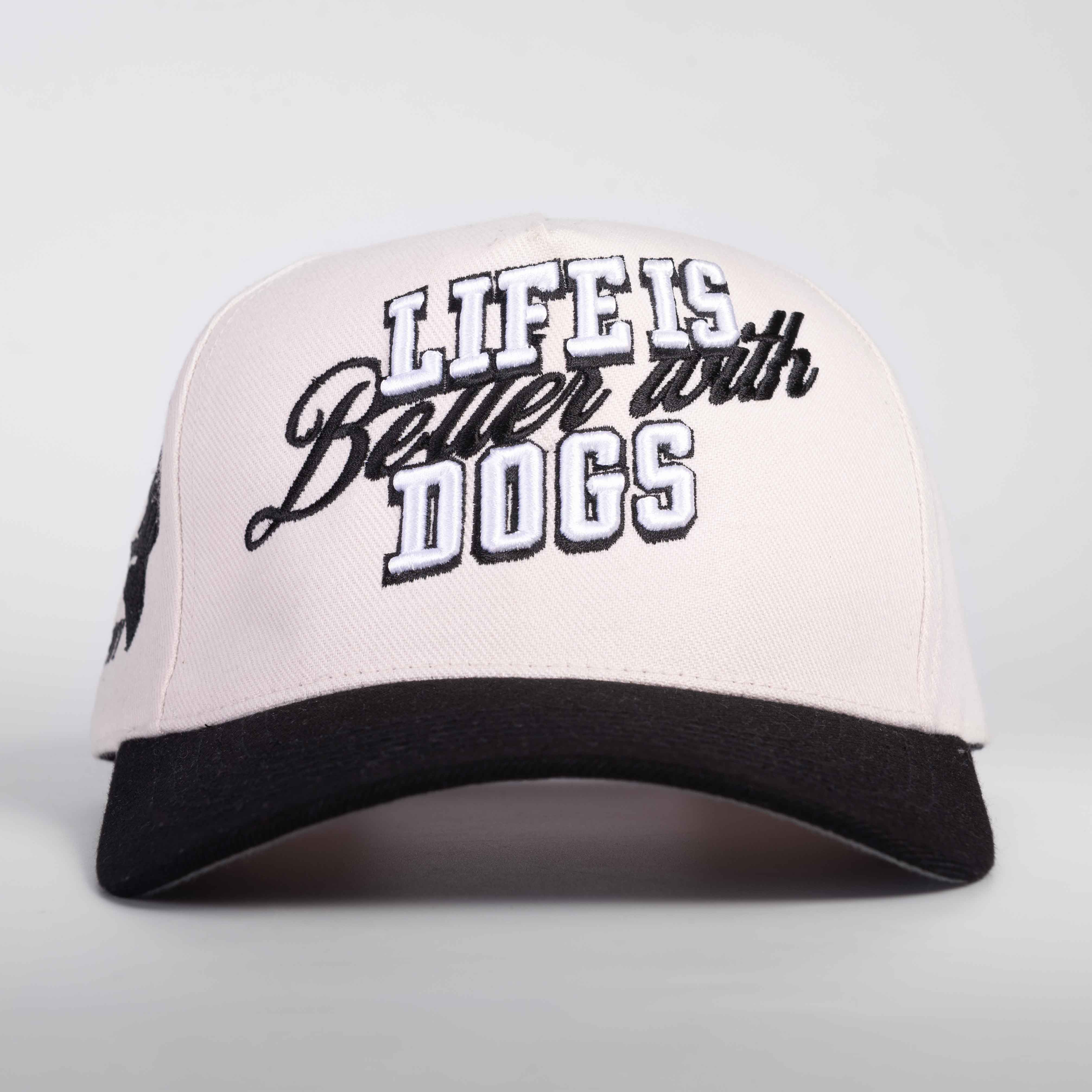 Life Is Better with Dogs Hat - 3D Embroidery