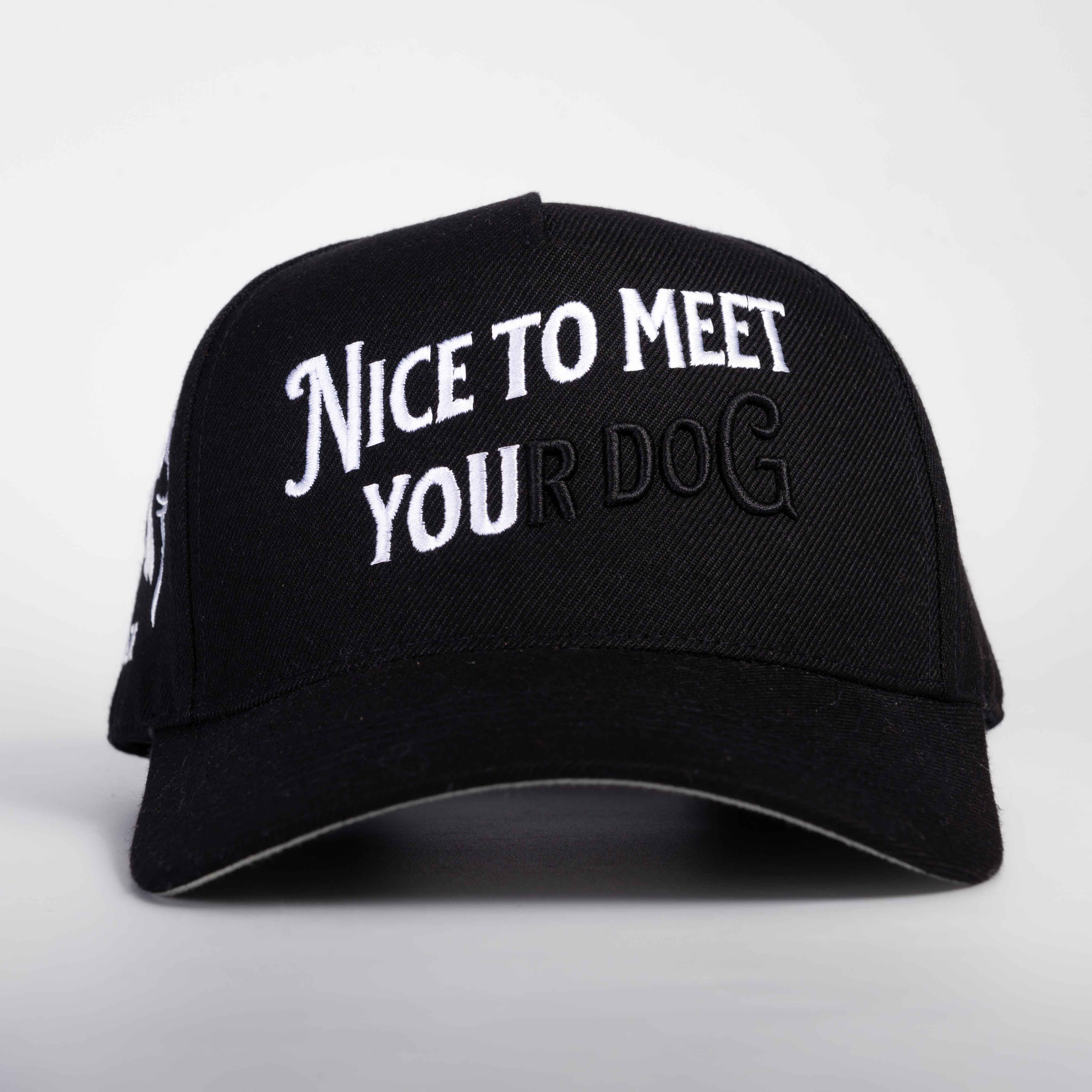 Nice to Meet your Dog Hat - 3D Embroidery