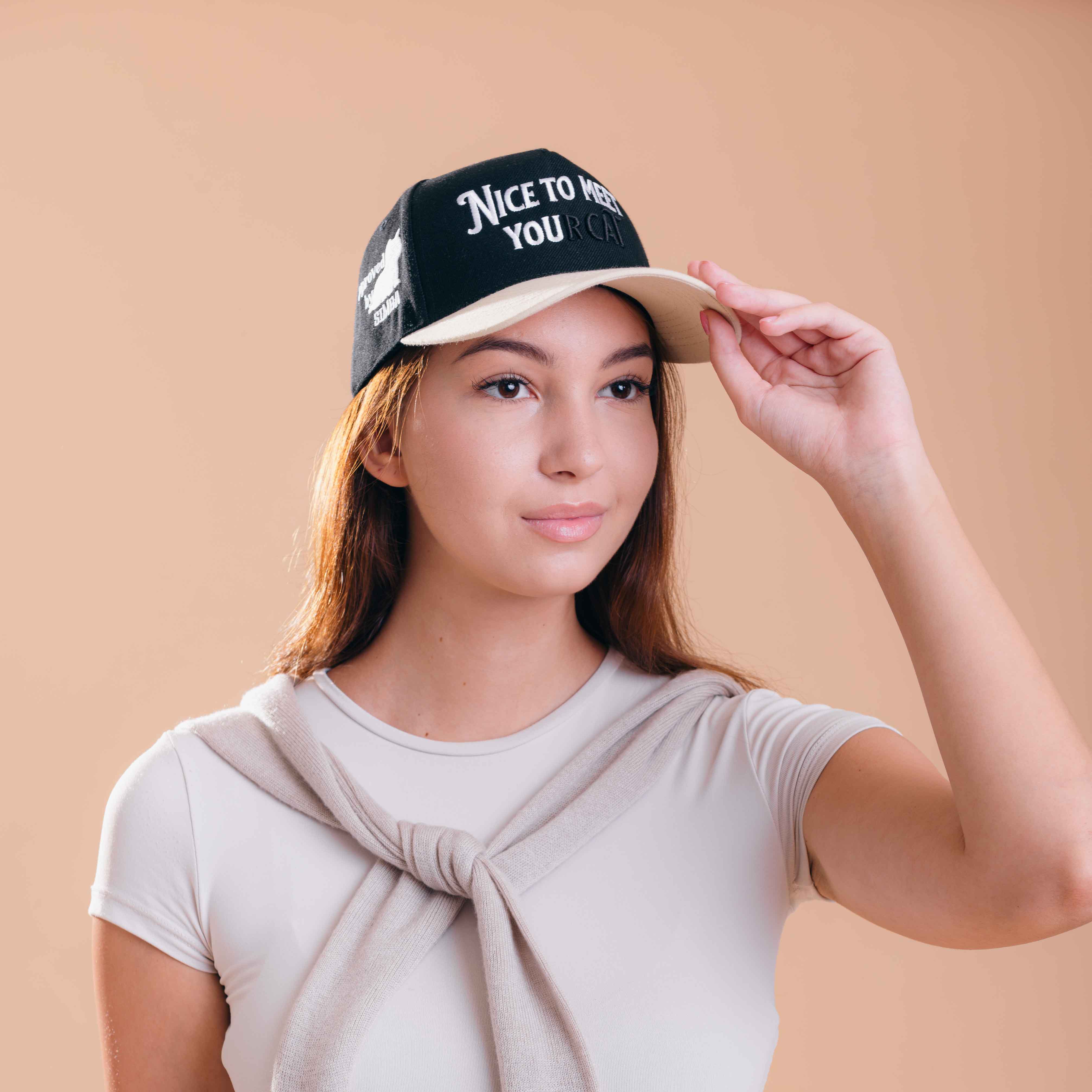 Nice to Meet Your Cat Hat - 3D Embroidery