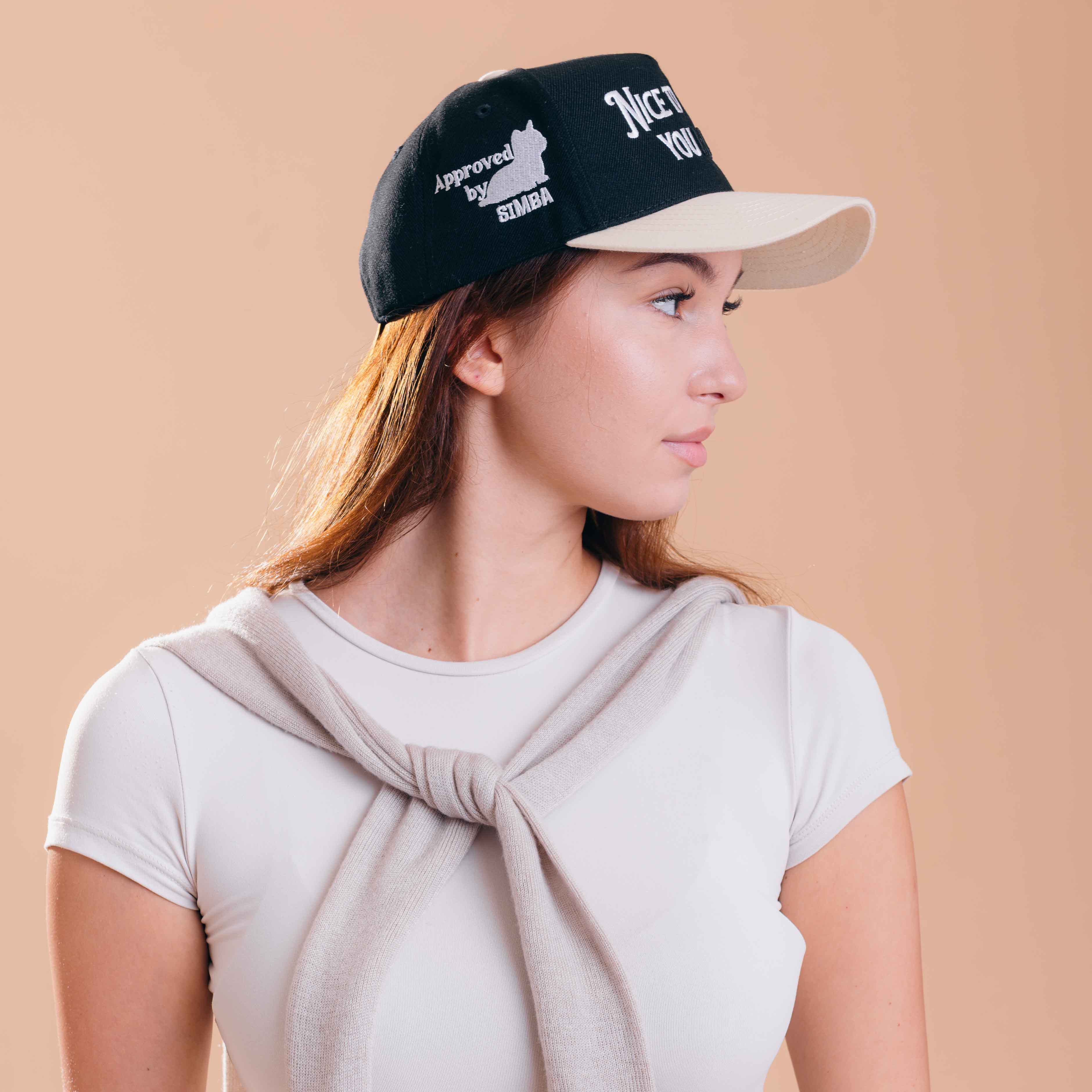 Nice to Meet Your Cat Hat - 3D Embroidery