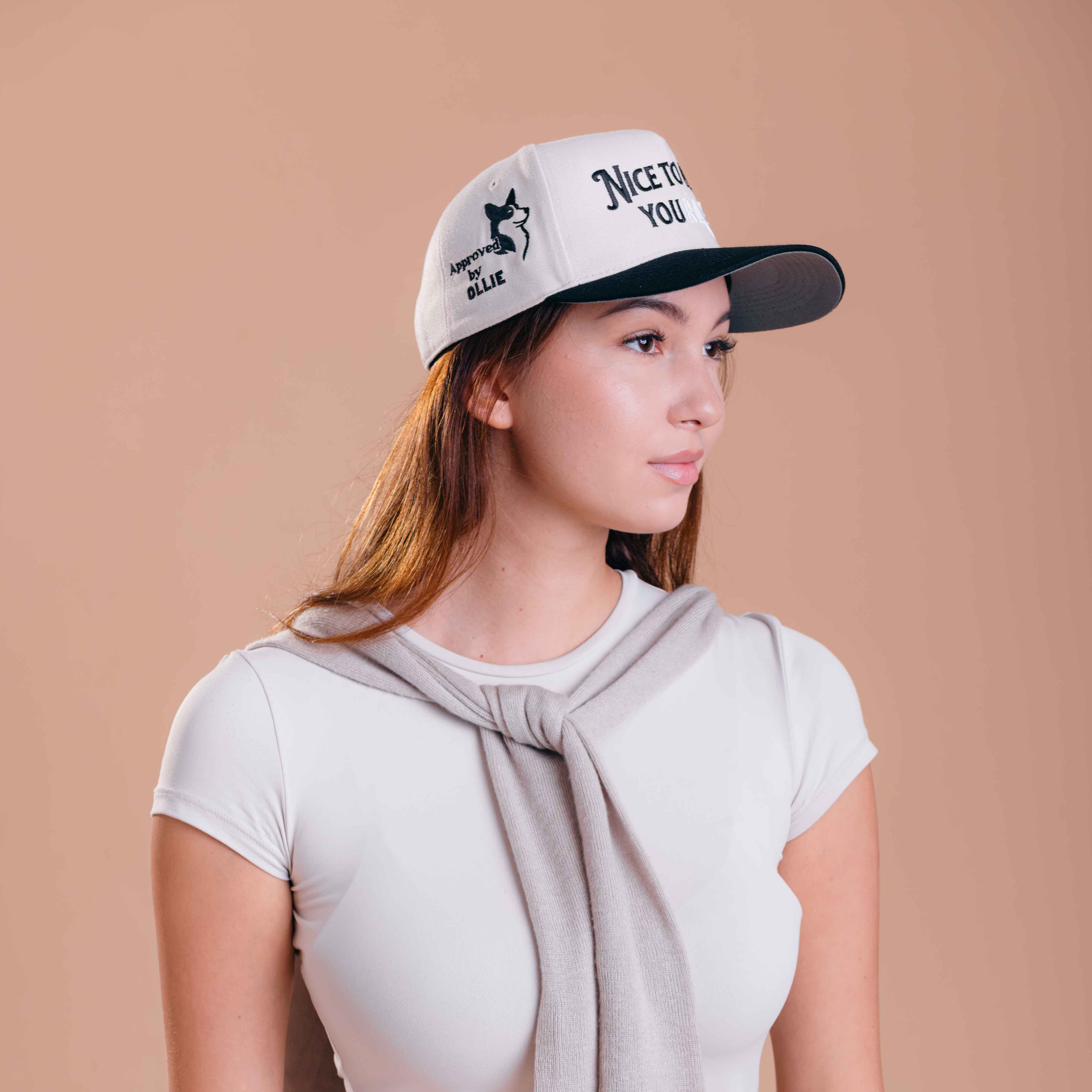 Nice to Meet your Dog Hat - 3D Embroidery