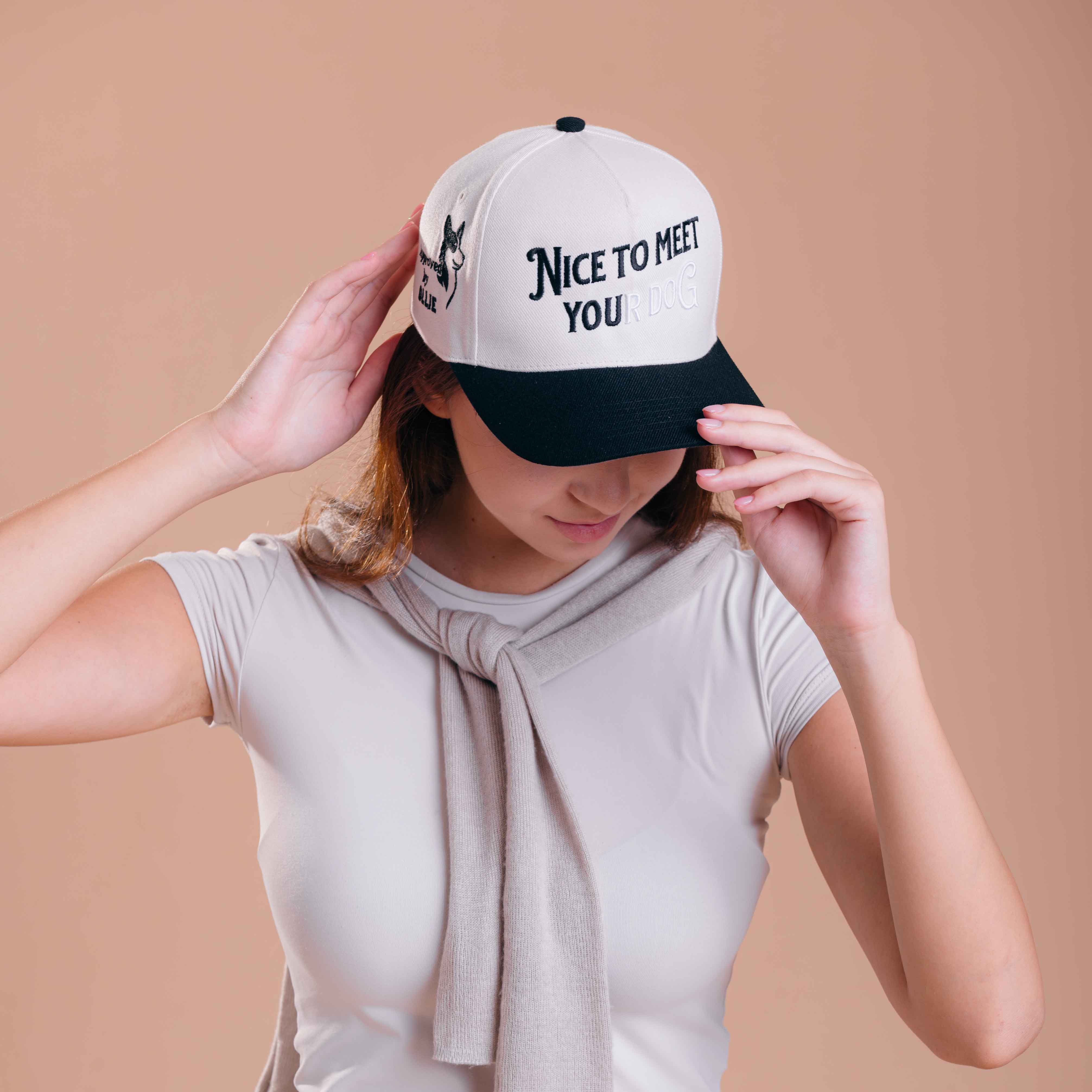 Nice to Meet your Dog Hat - 3D Embroidery