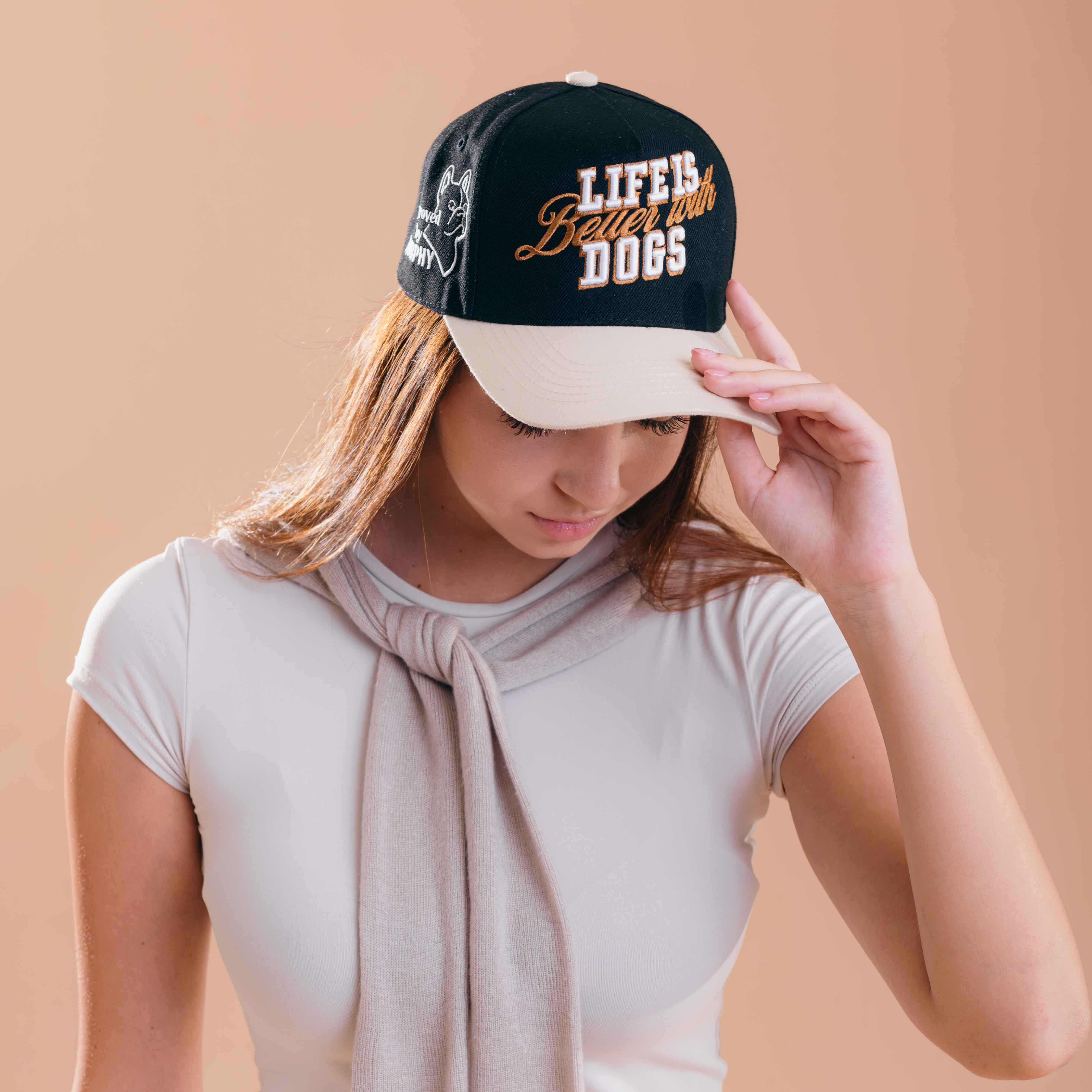 Life Is Better with Dogs Hat - 3D Embroidery