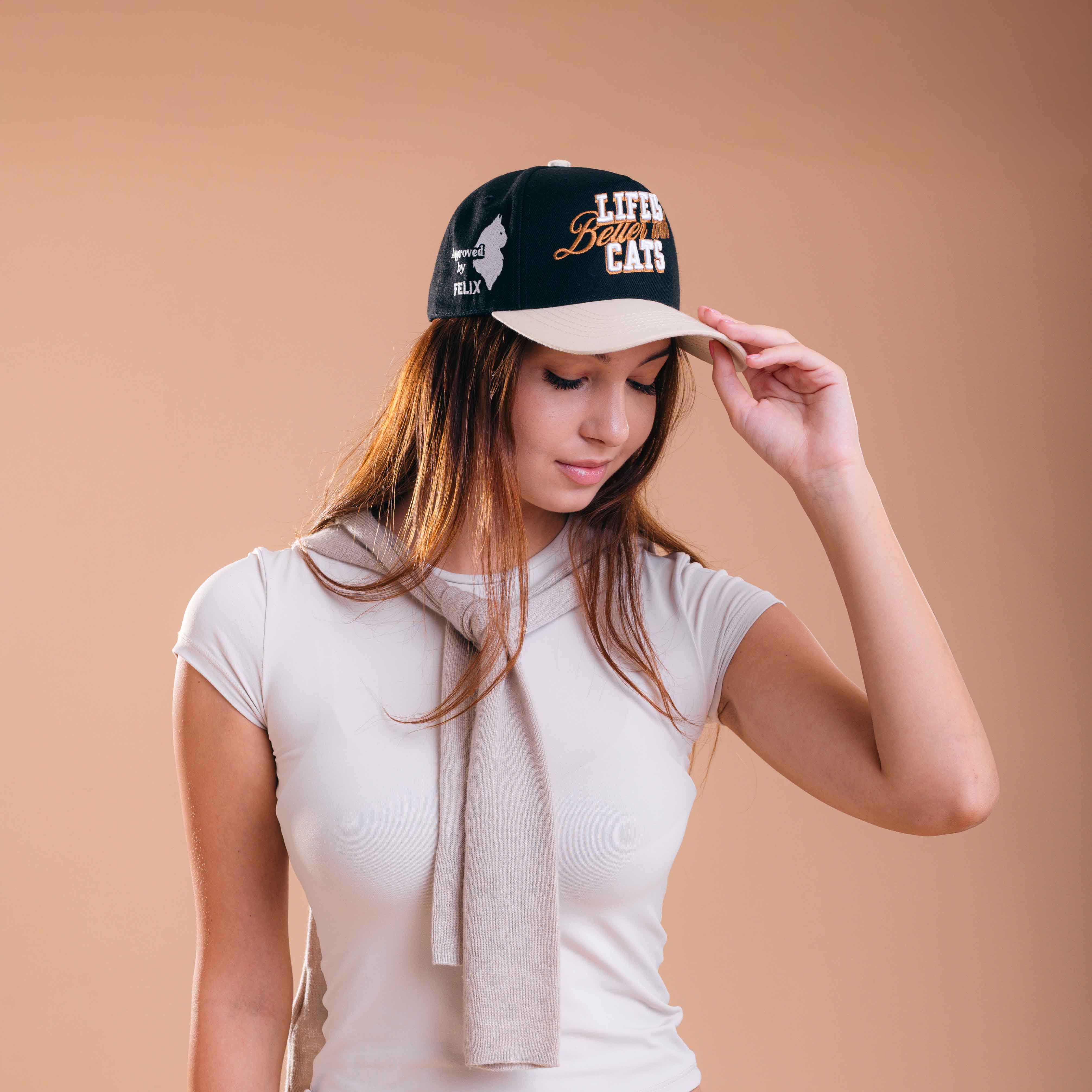 Life Is Better with Cats Hat - 3D Embroidery