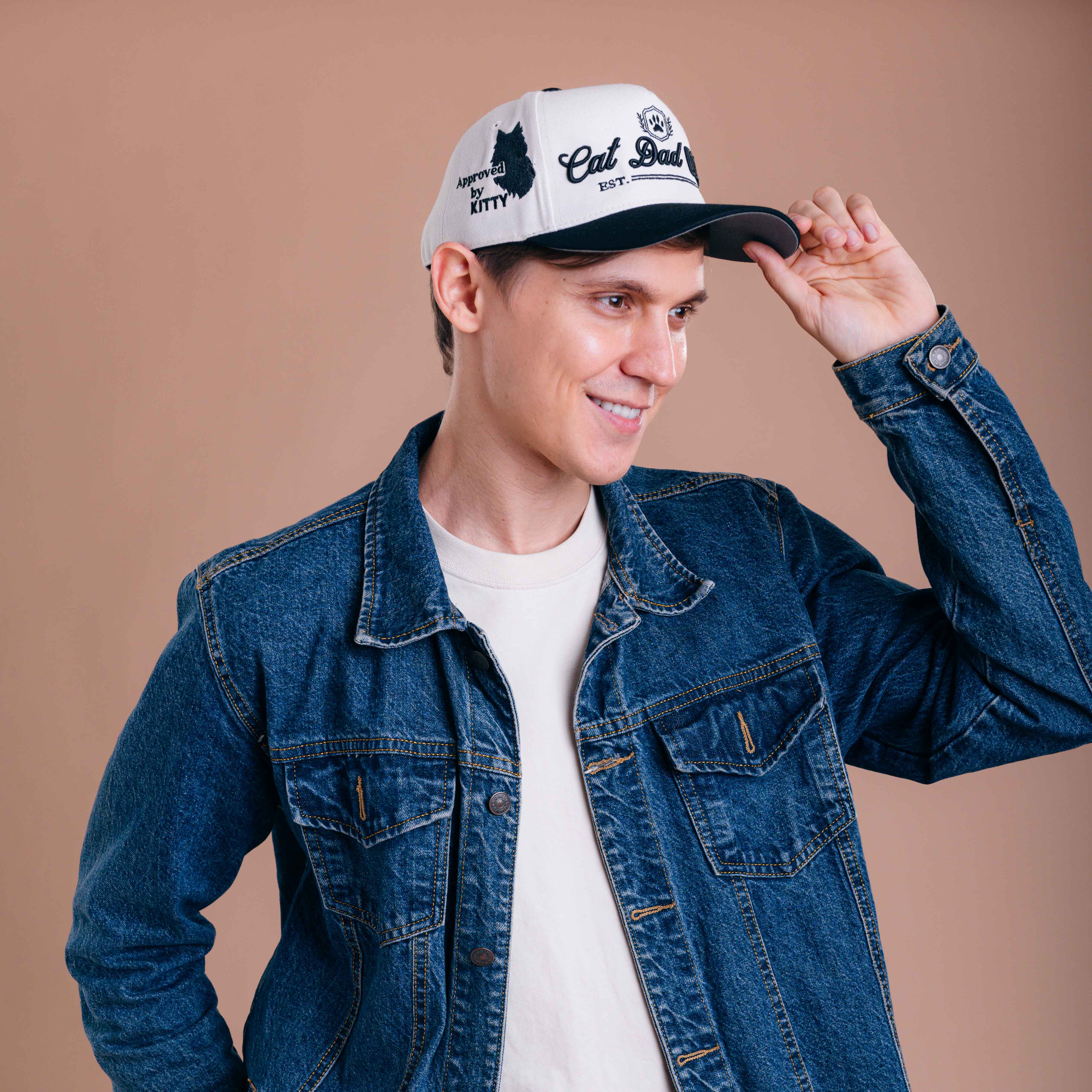 Cat Dad Club Establish Hat - 3D Embroidery