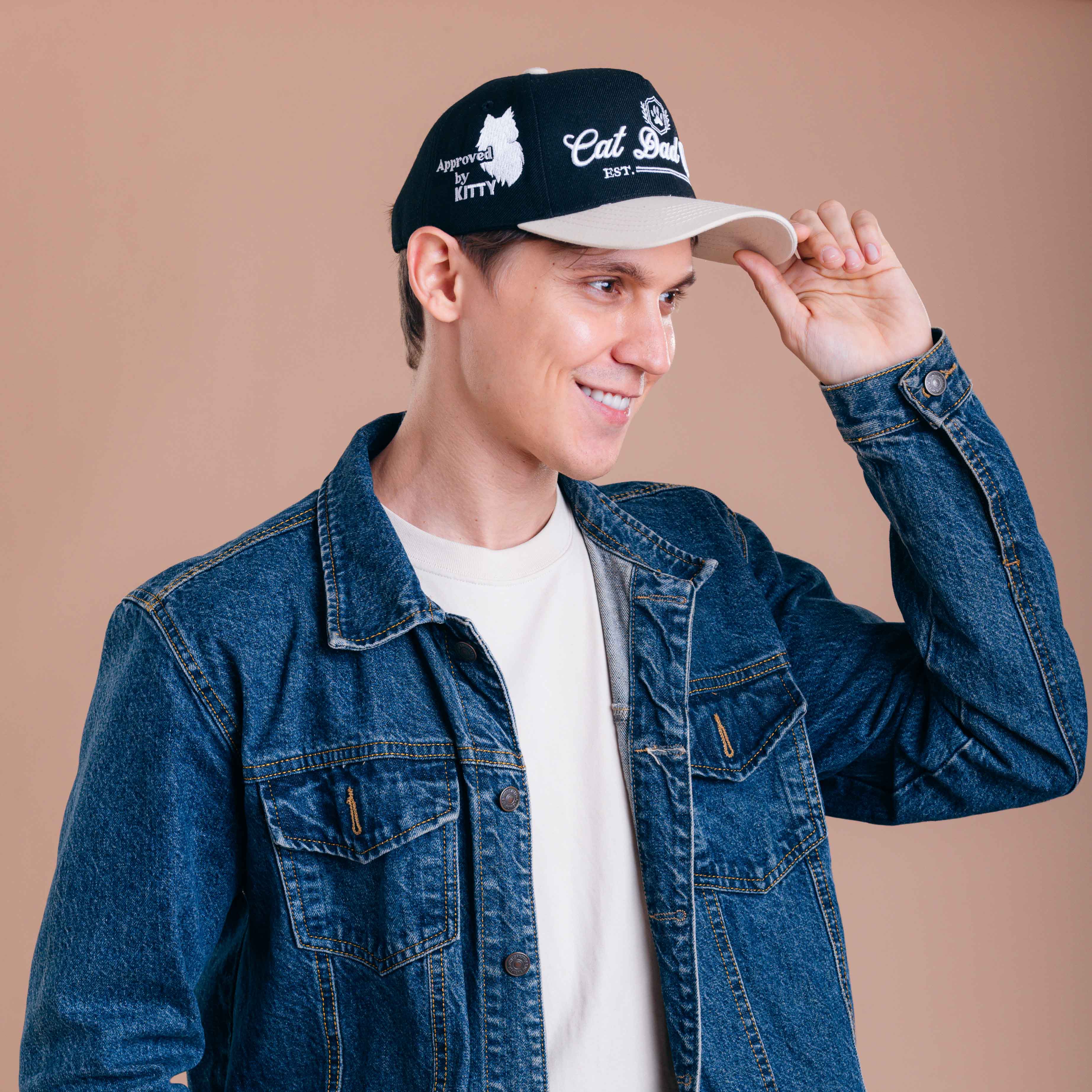 Cat Dad Club Establish Hat - 3D Embroidery