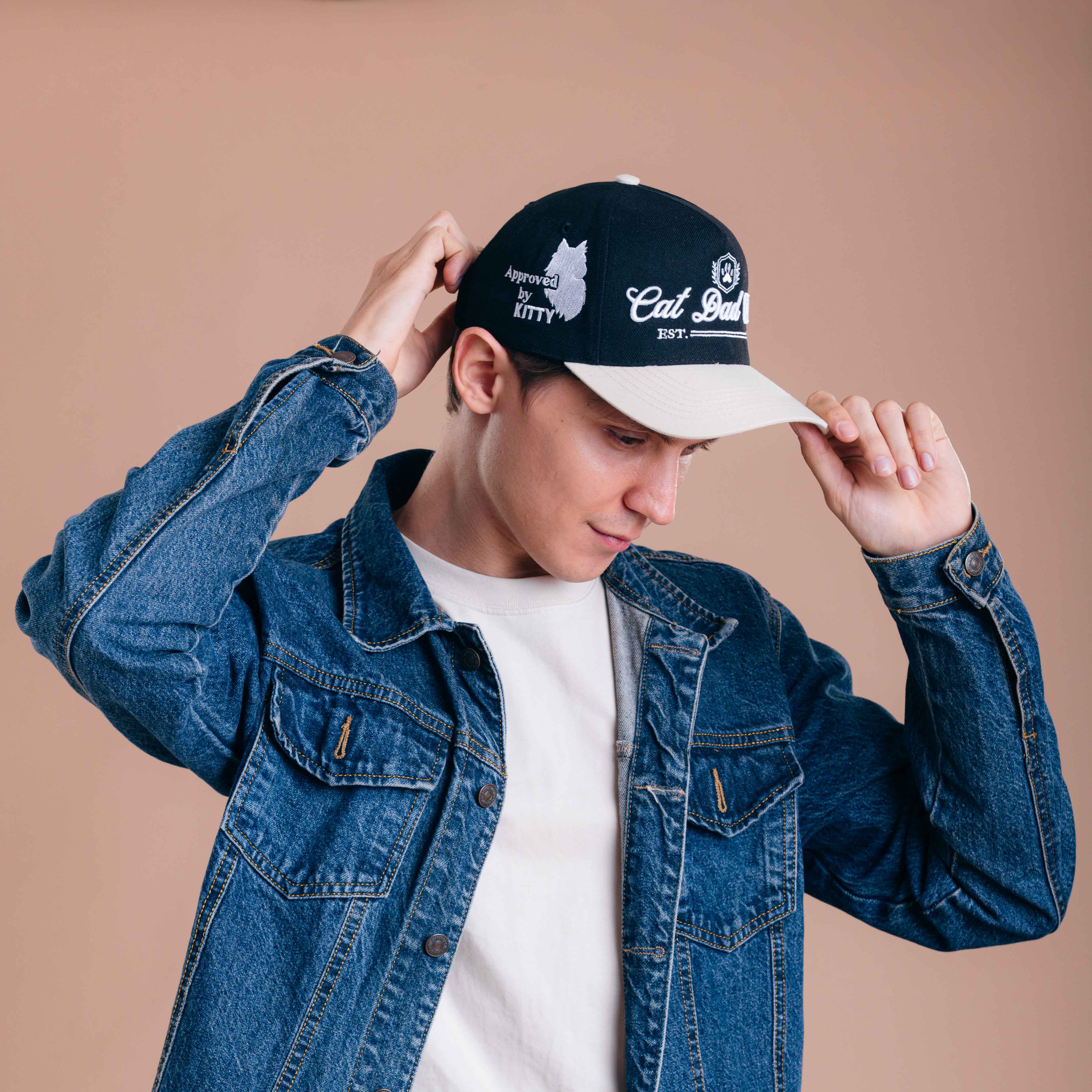 Cat Dad Club Establish Hat - 3D Embroidery