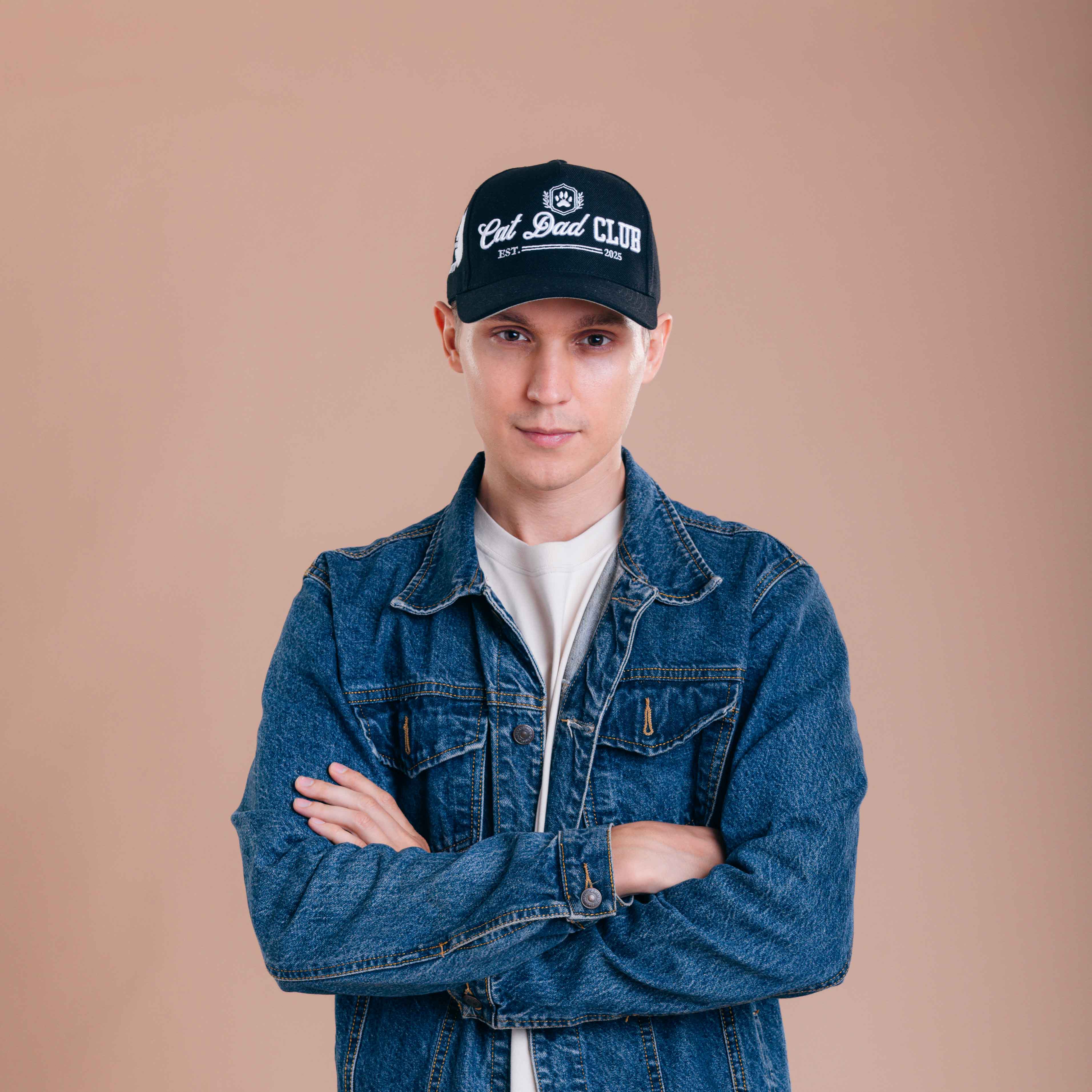 Cat Dad Club Establish Hat - 3D Embroidery