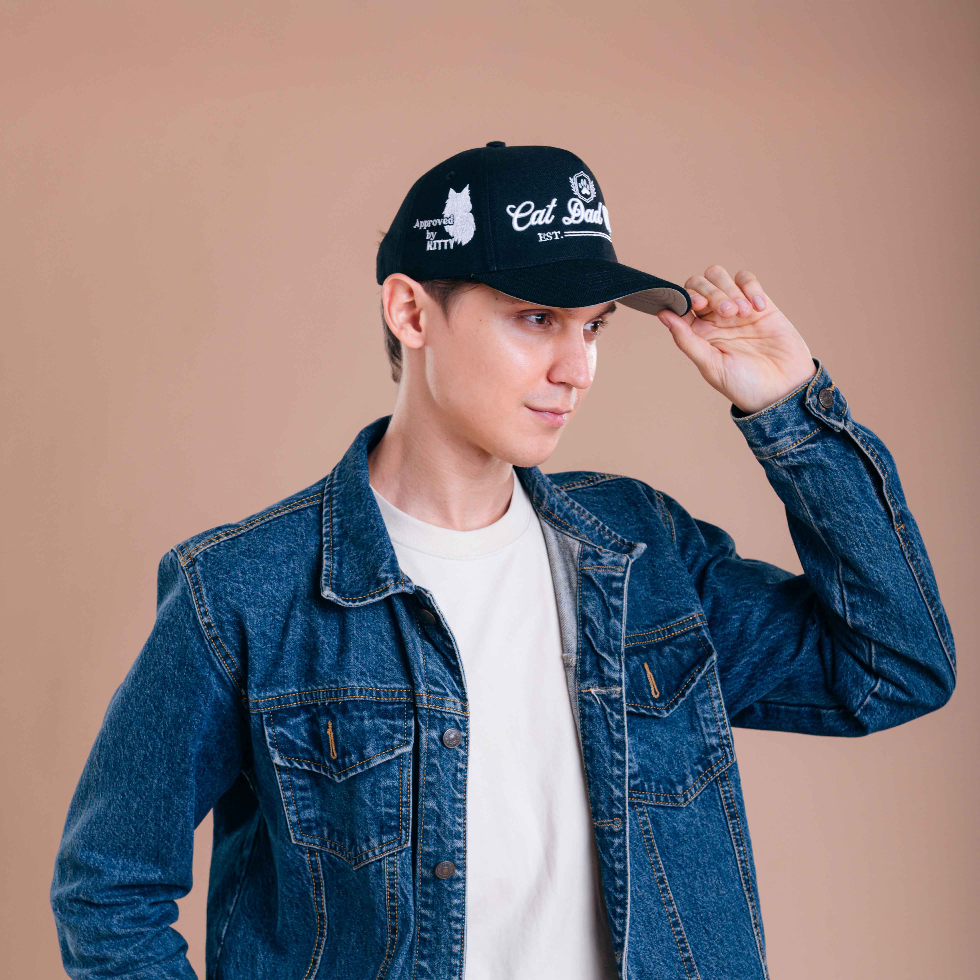 Cat Dad Club Establish Hat - 3D Embroidery