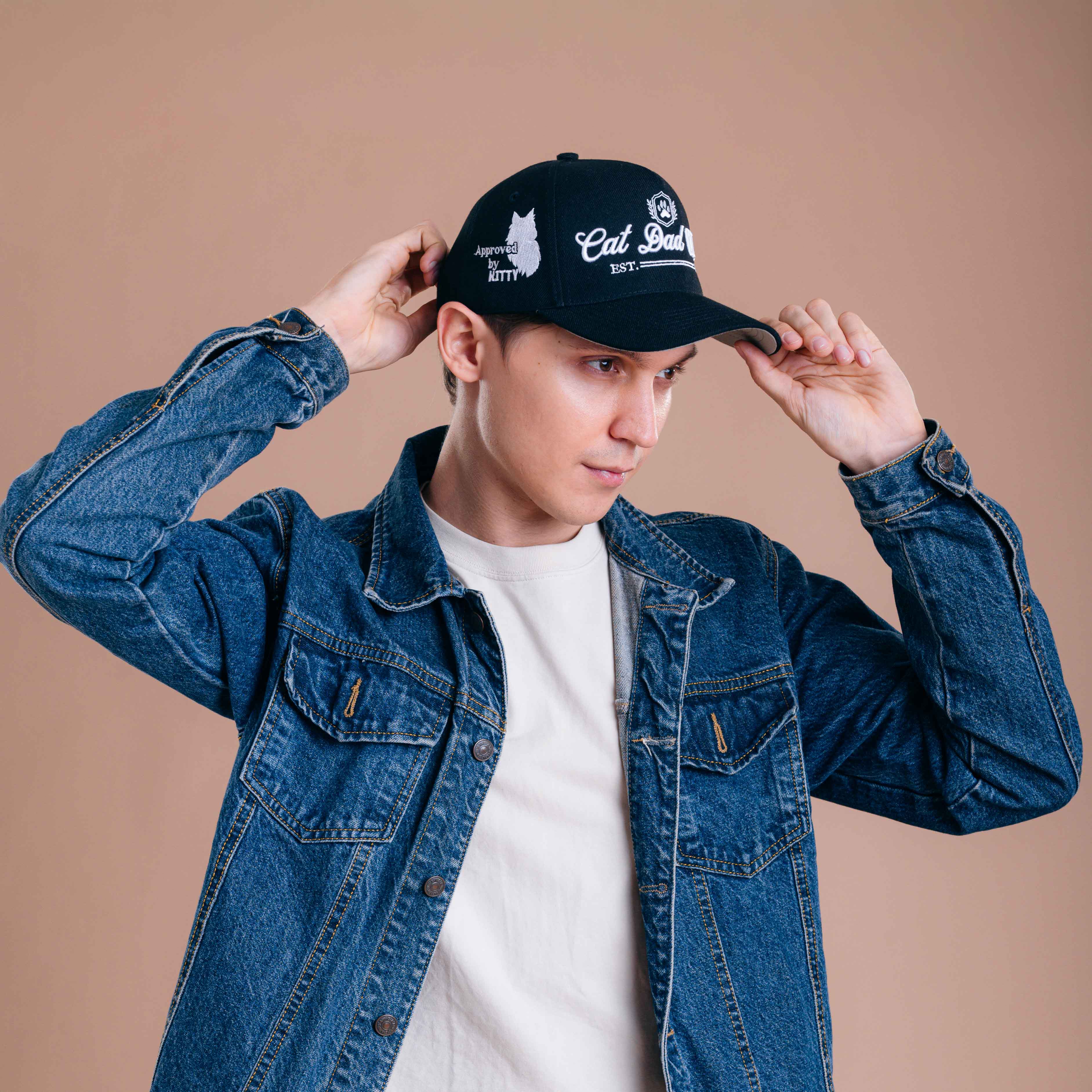 Cat Dad Club Establish Hat - 3D Embroidery