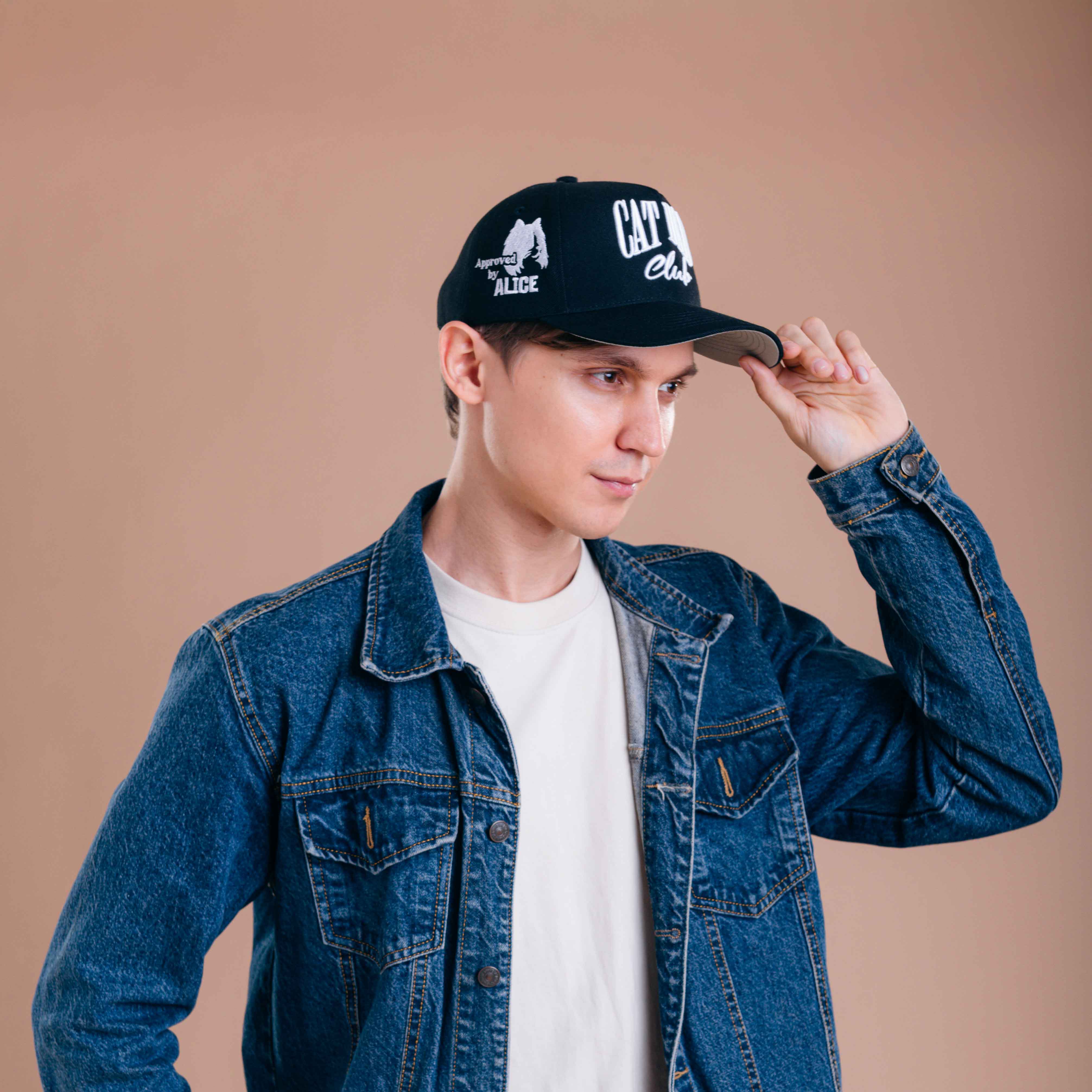Cat Dad Club Hat 3D Embroidery
