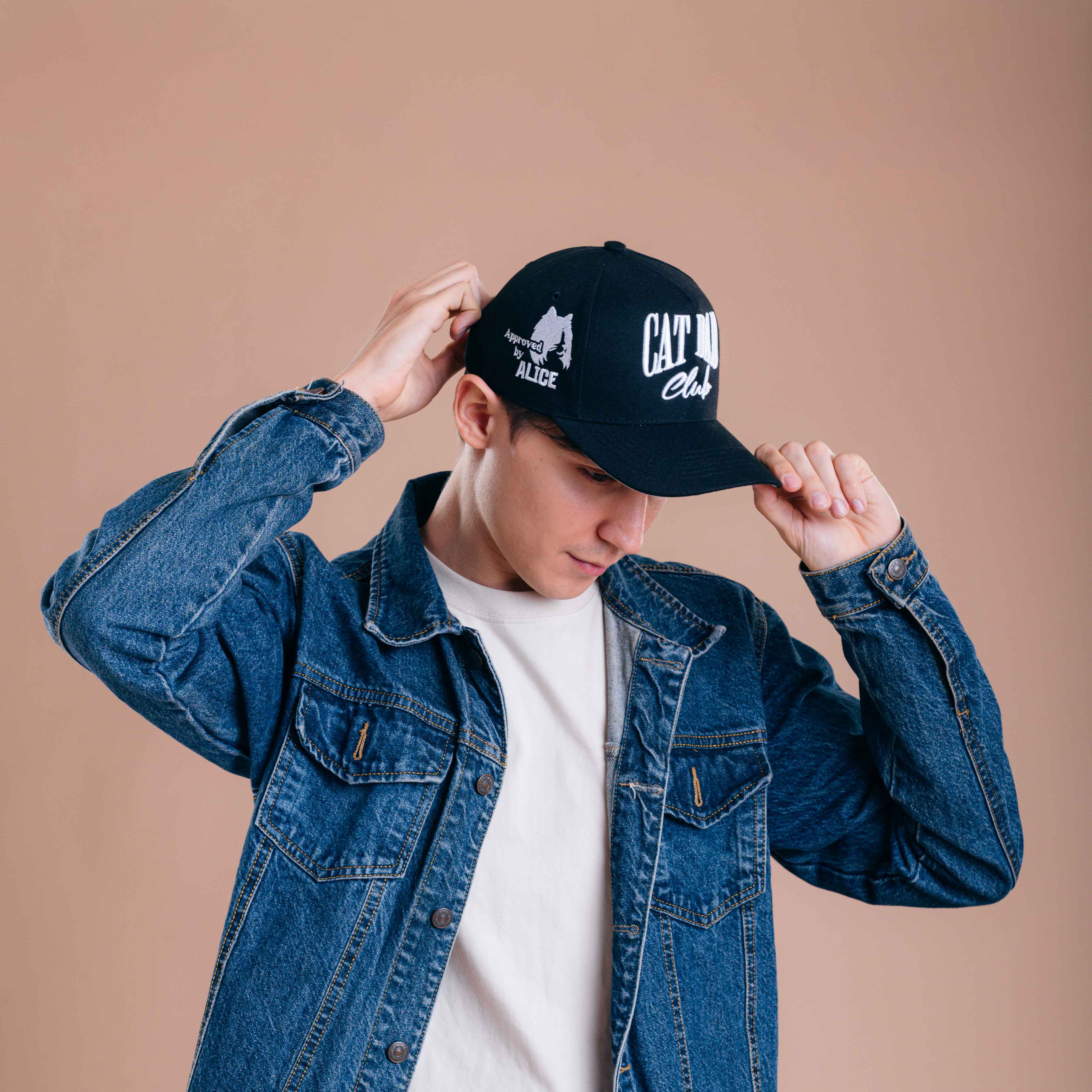 Cat Dad Club Hat 3D Embroidery